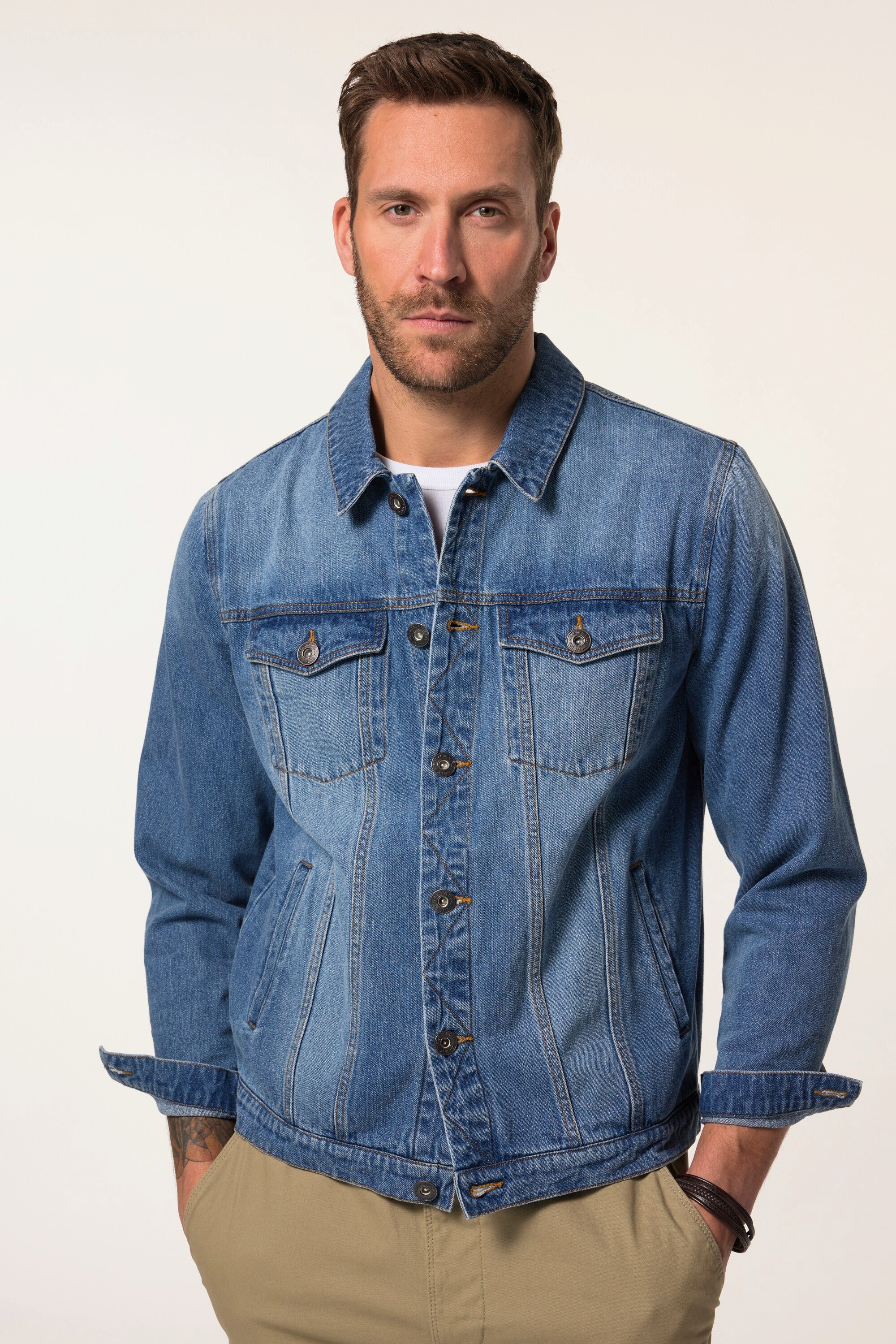 JP1880 Funktionsjacke JP 1880 Jeansjacke Brusttaschen günstig online kaufen