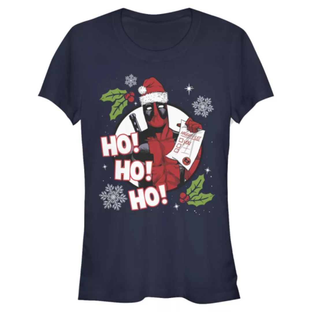 Marvel - Deadpool - Deadpool List - Weihnachten - Frauen T-Shirt günstig online kaufen