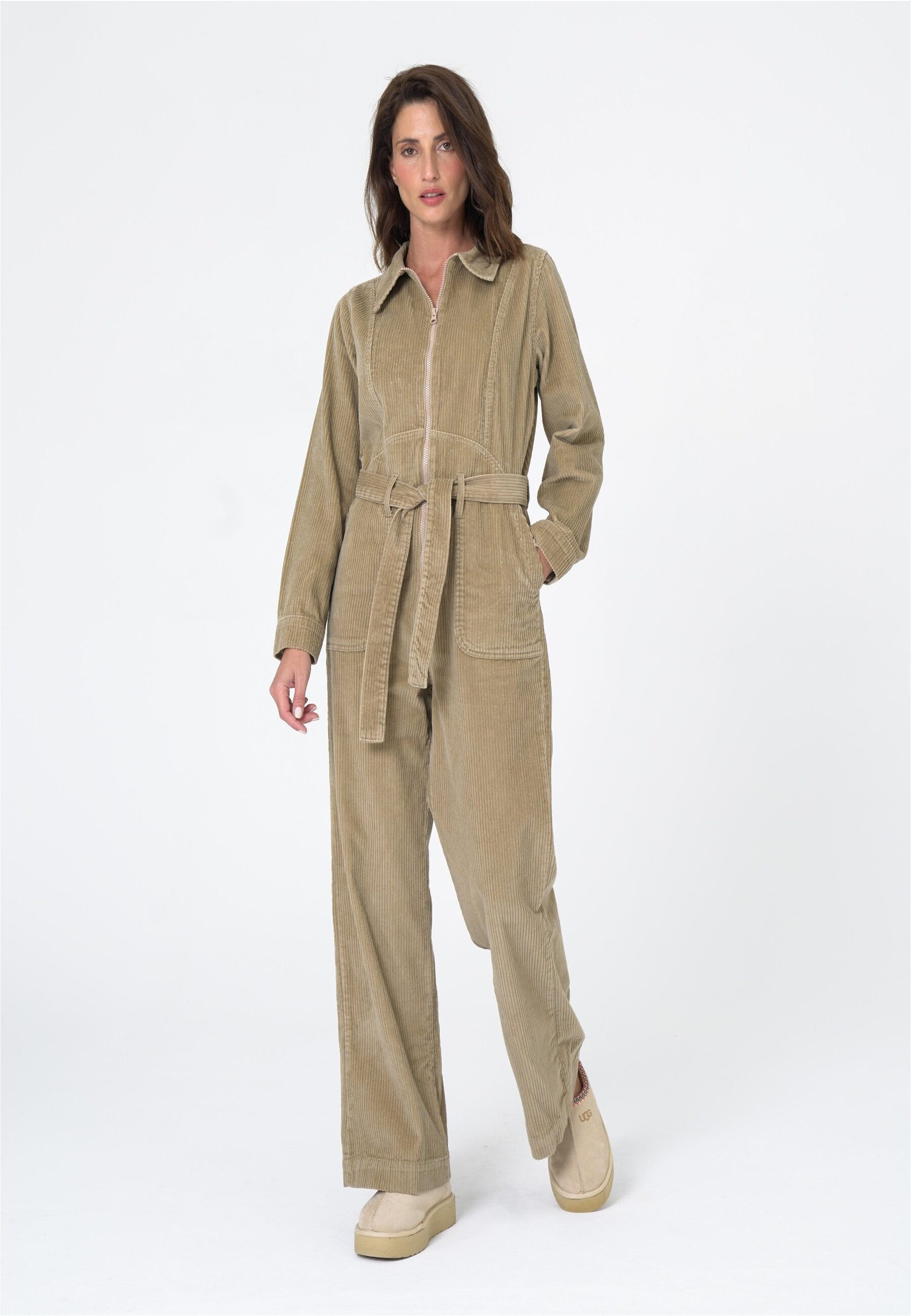 freshlions Jumpsuit "Gabriela", (1 tlg.), mit Bindeband in der Taille günstig online kaufen