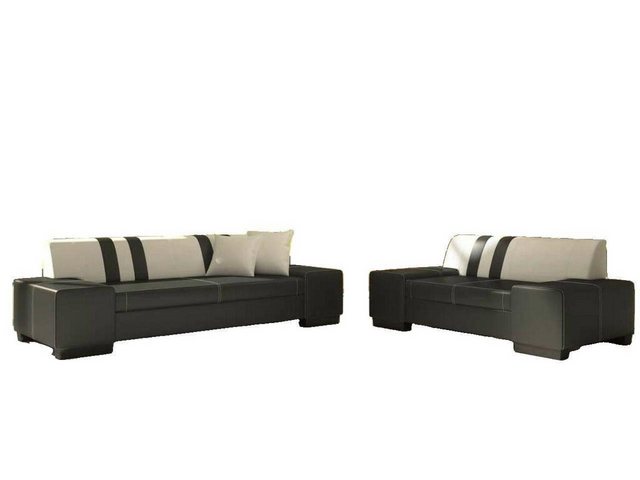 JVmoebel Sofa Premium dunkelgraue Sofagarnitur 3+2 Sitzer luxus Couch Set N günstig online kaufen