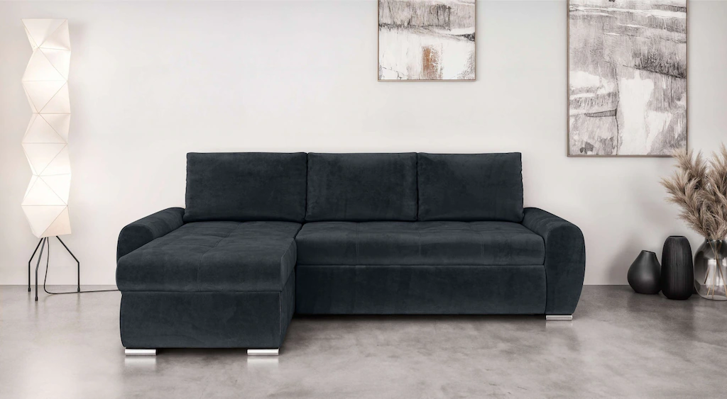 INOSIGN Ecksofa "Haverhill mit Bettfunktion und Bettkasten, B/H/T 237/89/16 günstig online kaufen