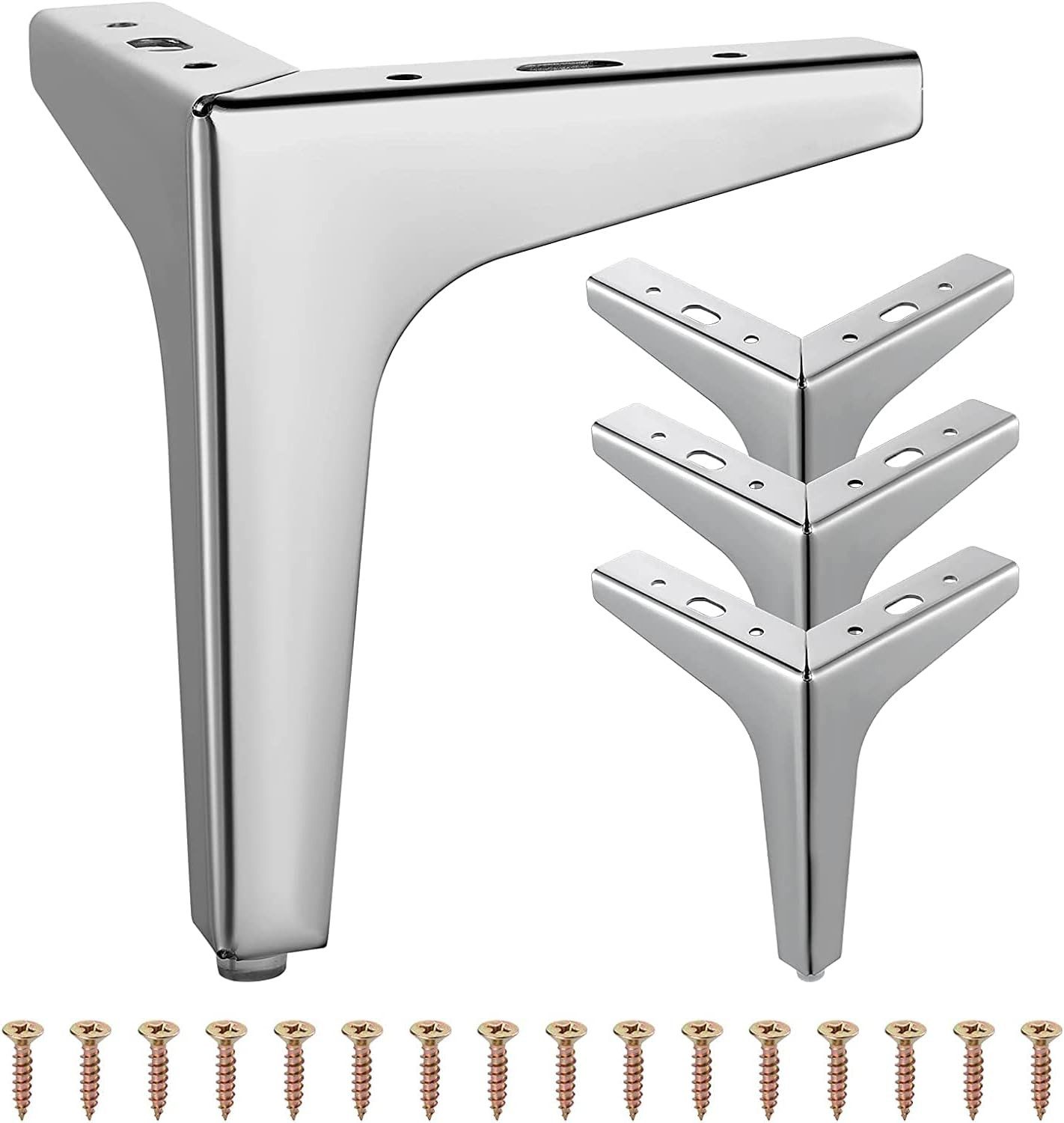 STILVORA Möbelfuß 4er Metall Dreieck-Möbelfüße,Schrankfuß Sofafuß,Sofa-Bein günstig online kaufen