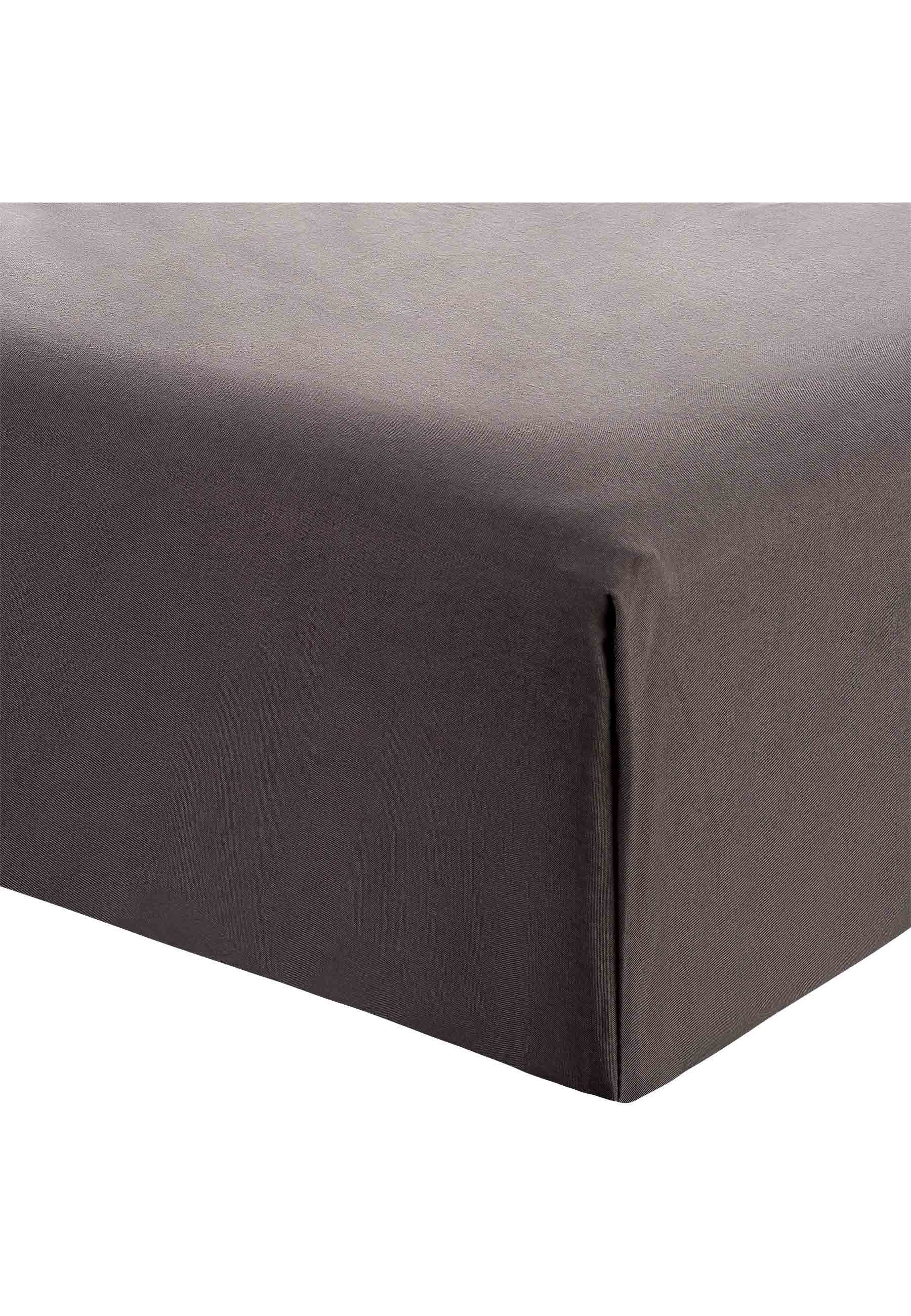 MELA Spannbettlaken Unisex Perkal Spannbetttuch KASOL, günstig online kaufen