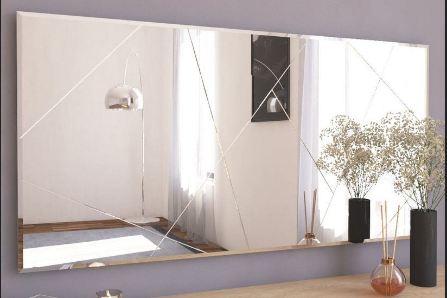 ibonto Wandspiegel Designspiegel 120x60 cm – günstig online kaufen