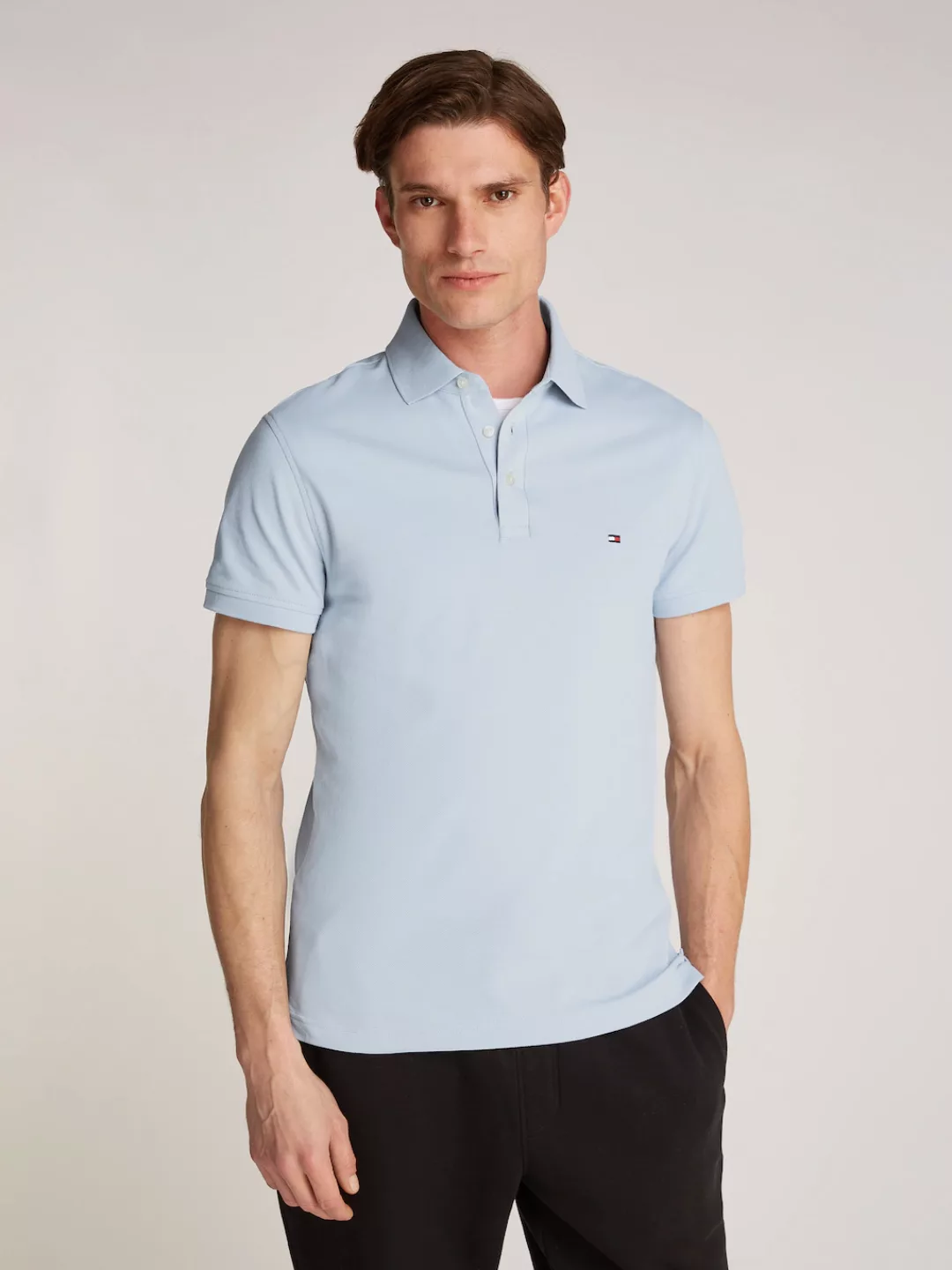 Tommy Hilfiger Poloshirt "1985 SLIM POLO", aus leicht strukturiertem Piqué- günstig online kaufen