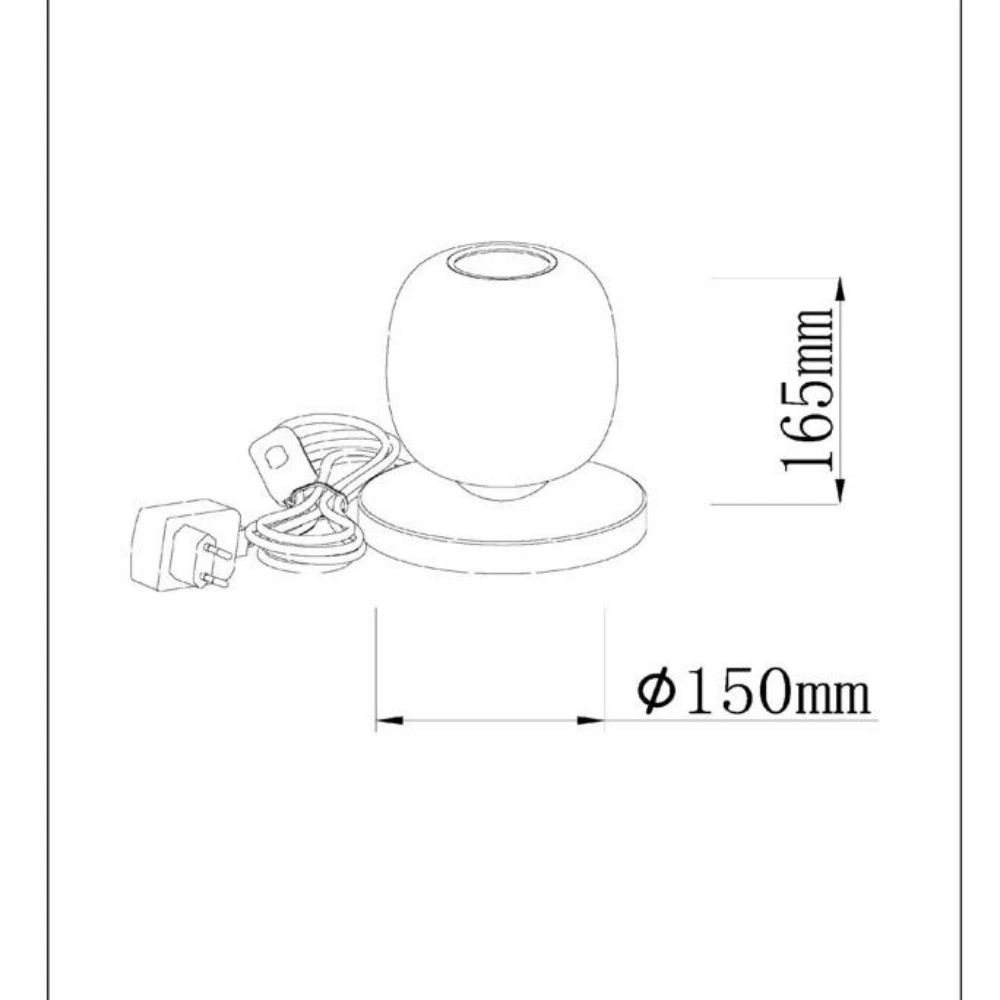 LED Tischleuchte Tamino in Rauchglas und Schwarz 6W 580lm günstig online kaufen