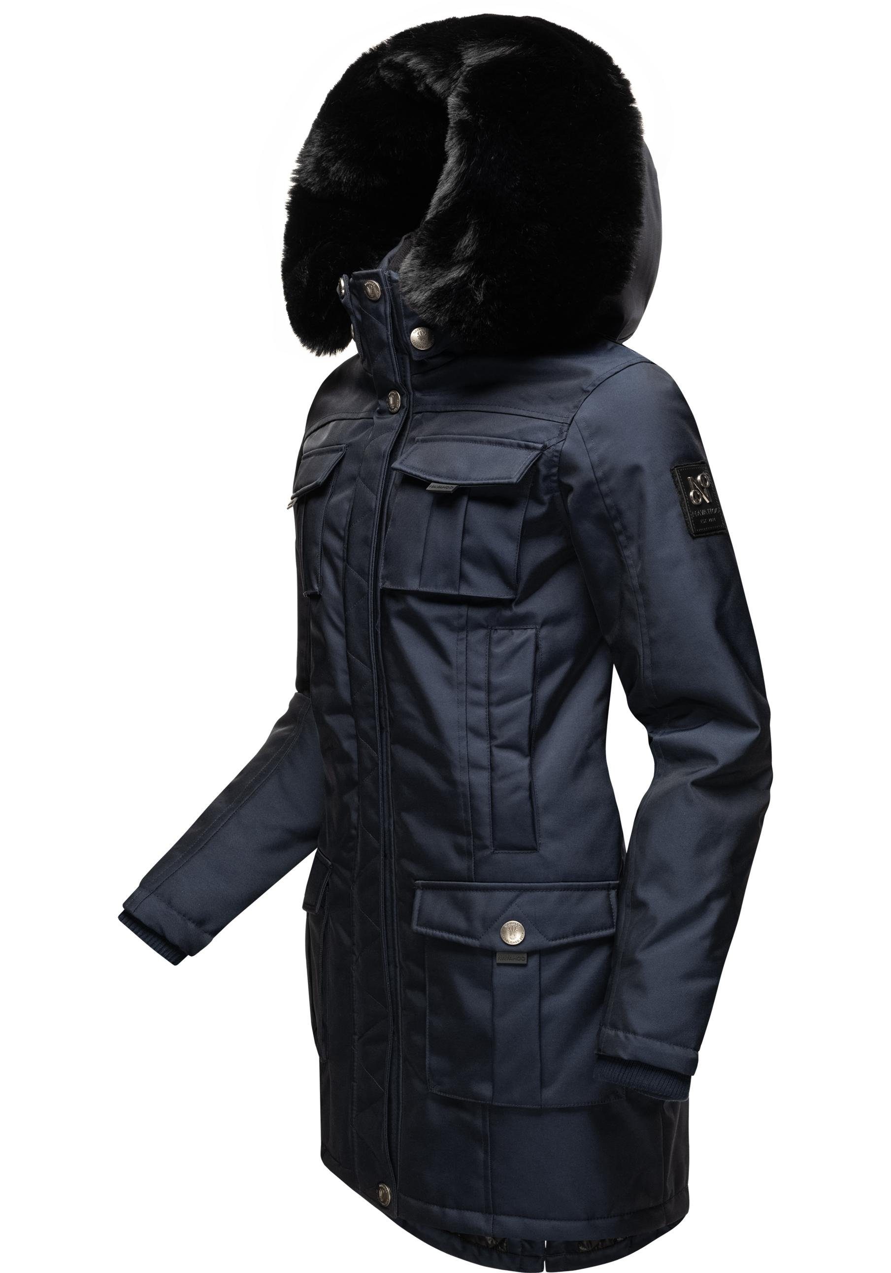 Navahoo Wintermantel "Tiniis", Parka mit abnehmbarer Kapuze und extra Einka günstig online kaufen