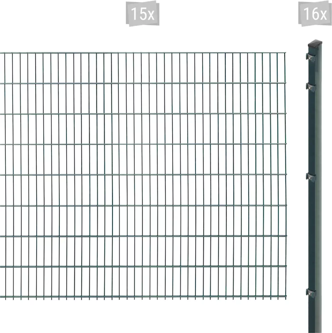 Arvotec Doppelstabmattenzaun "EXCLUSIVE 163 zum Einbetonieren", Zaunhöhe 16 günstig online kaufen