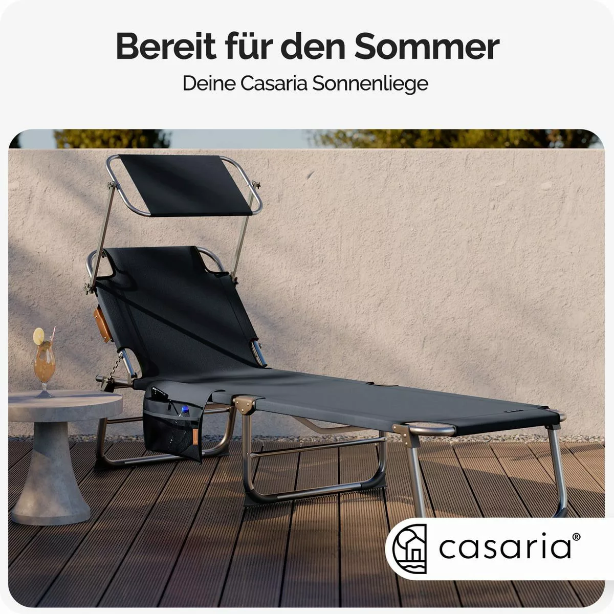 Casaria Gartenliege Ibiza, 2 St., Sonnenliege günstig online kaufen