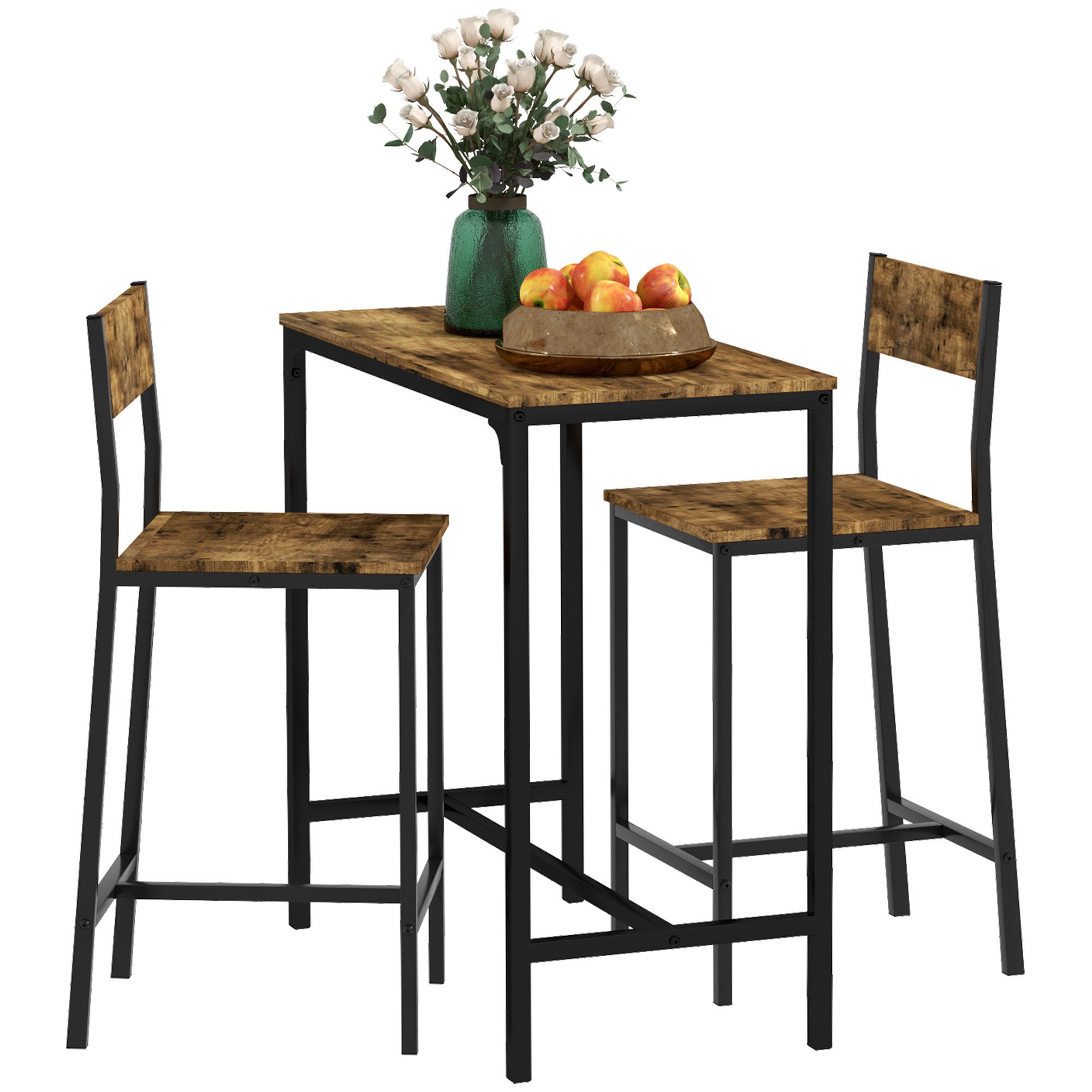 HOMCOM Bargruppe Bartisch Set Bartisch mit günstig online kaufen