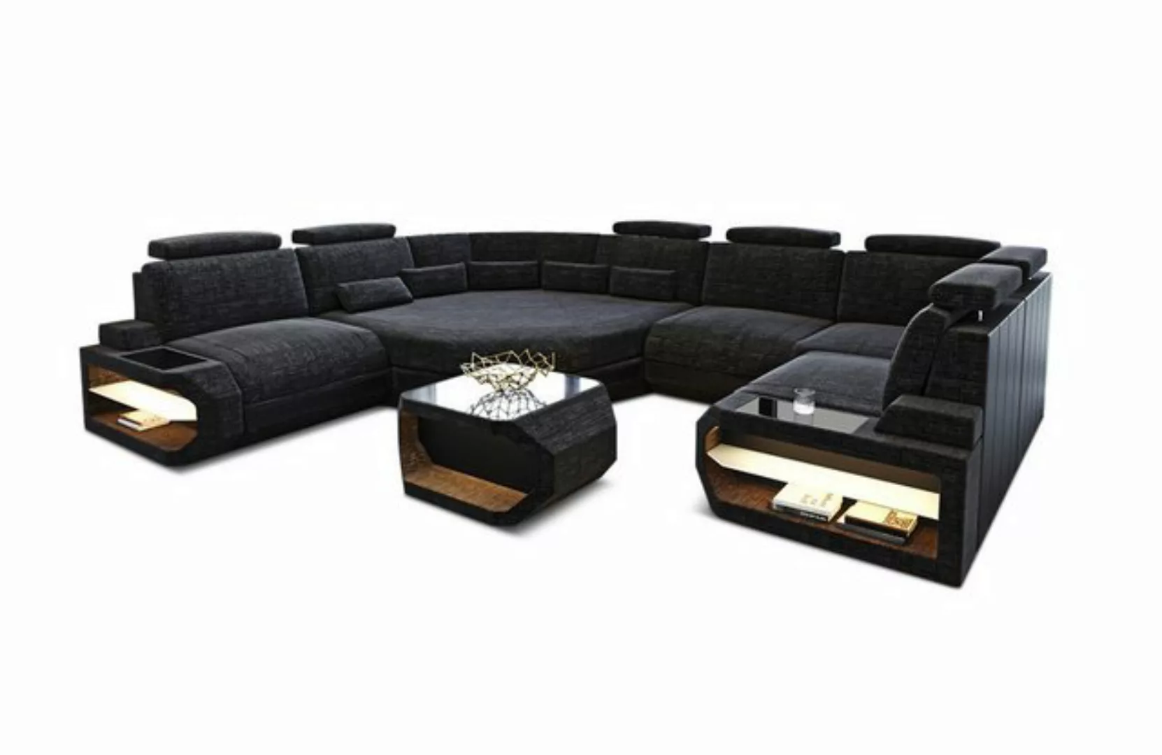 Sofa Dreams Wohnlandschaft Polster Sofa Stoff Couch Asti U Mini Stoffsofa m günstig online kaufen