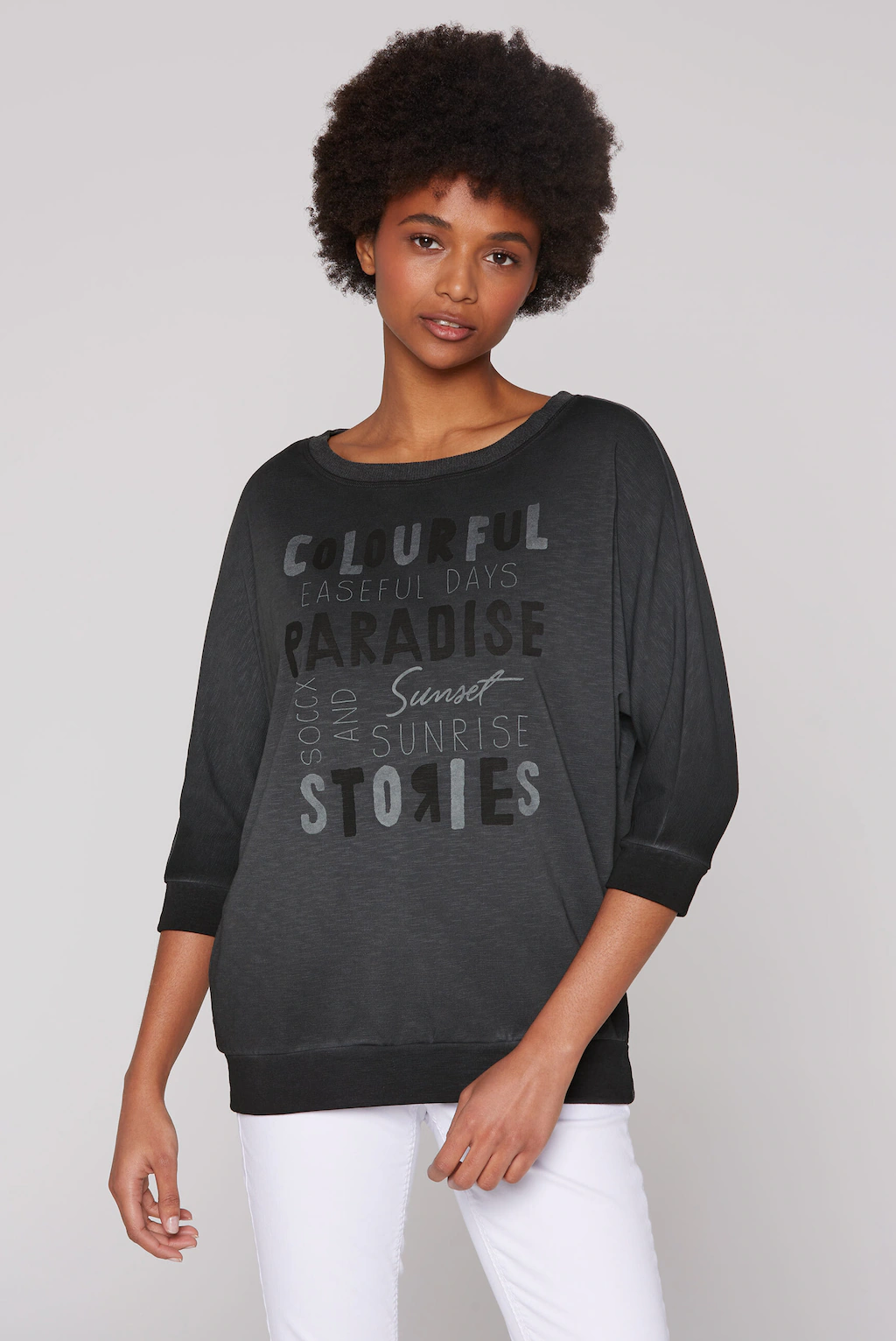 SOCCX Sweater, mit Fledermausärmeln günstig online kaufen