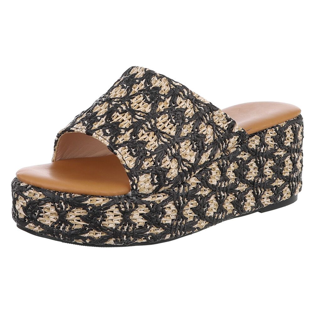 Ital-Design Hochwertige Damen Sandalen mit Plattform günstig online kaufen