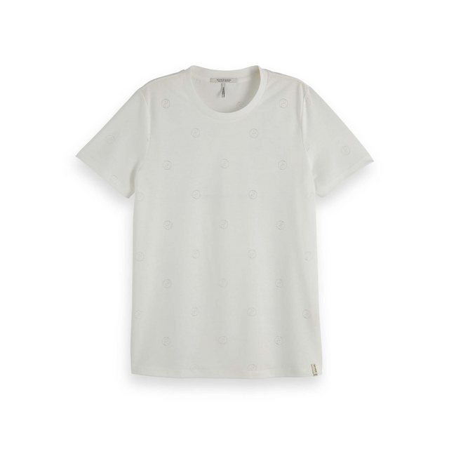 Maison Scotch T-Shirt Maison Scotch Damen T-Shirt Burn-Out Pattern 157433 günstig online kaufen