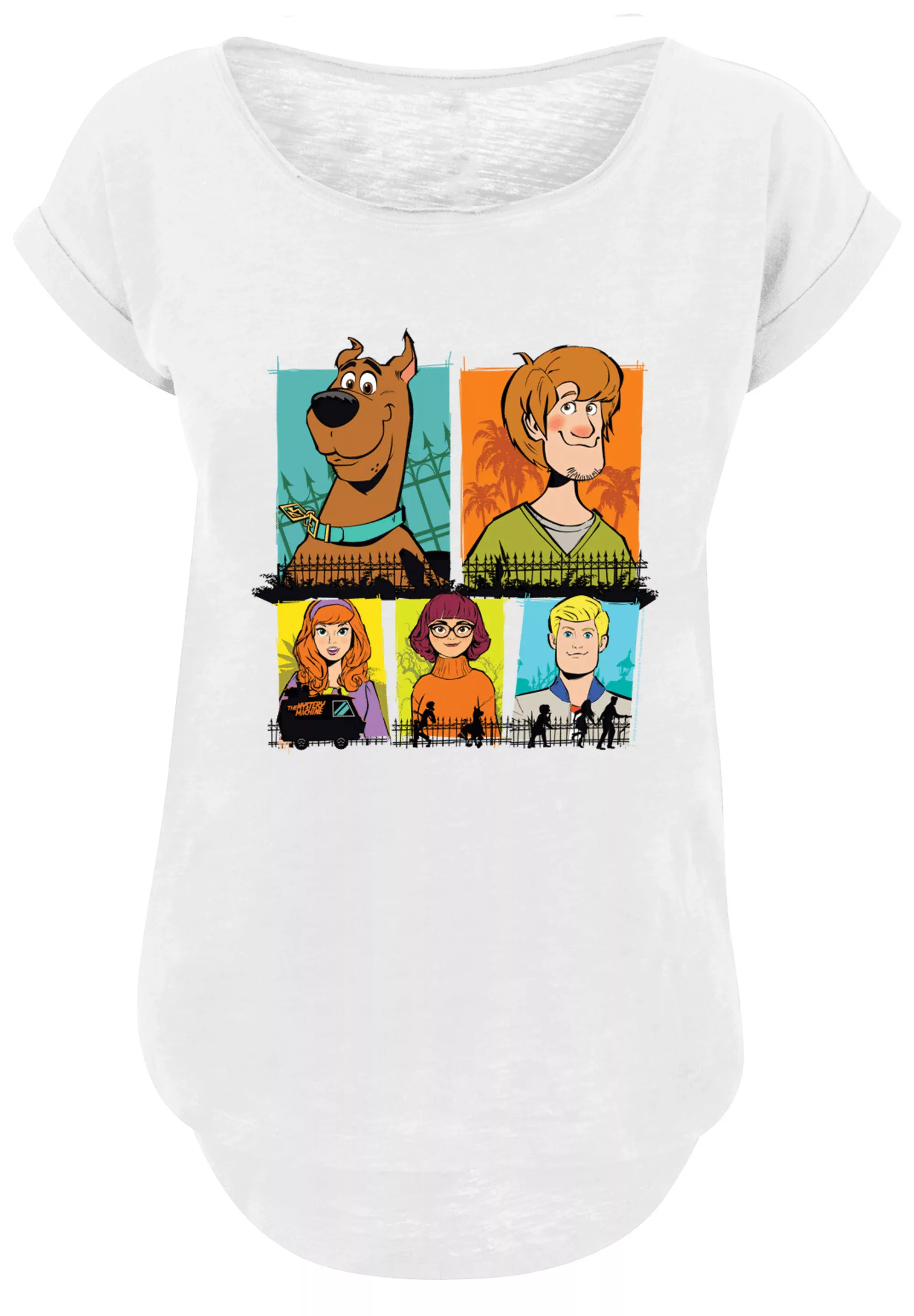 F4NT4STIC T-Shirt "Long Cut T-Shirt Scooby Doo Group Frames", Damen,Premium günstig online kaufen