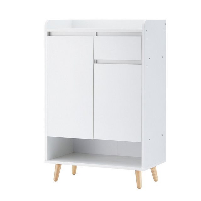 CLIPOP Schuhschrank Schuhaufbewahrung mit 2 Türen 60x32x91cm 60x32x91cm Org günstig online kaufen