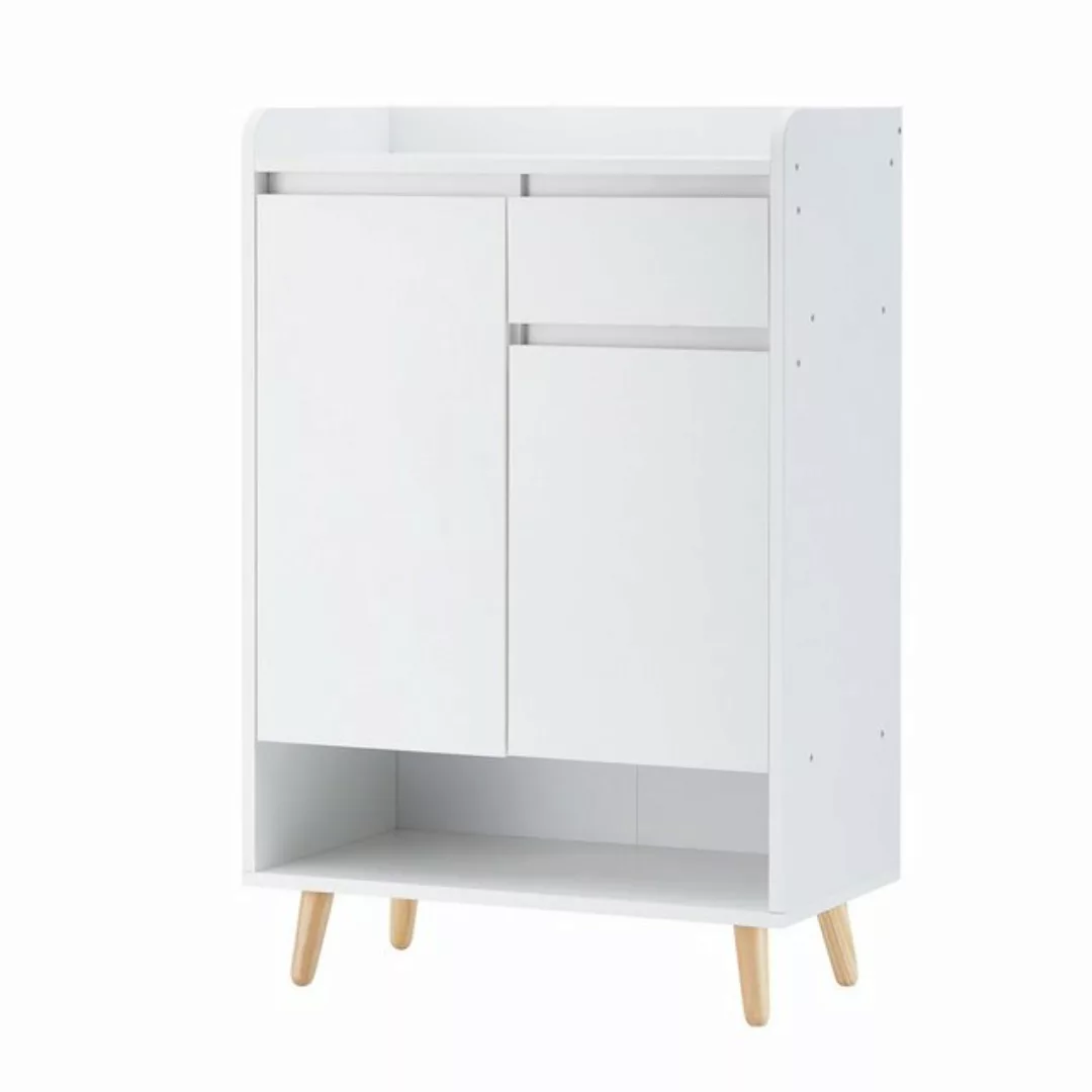 CLIPOP Schuhschrank Schuhaufbewahrung mit 2 Türen 60x32x91cm 60x32x91cm Org günstig online kaufen