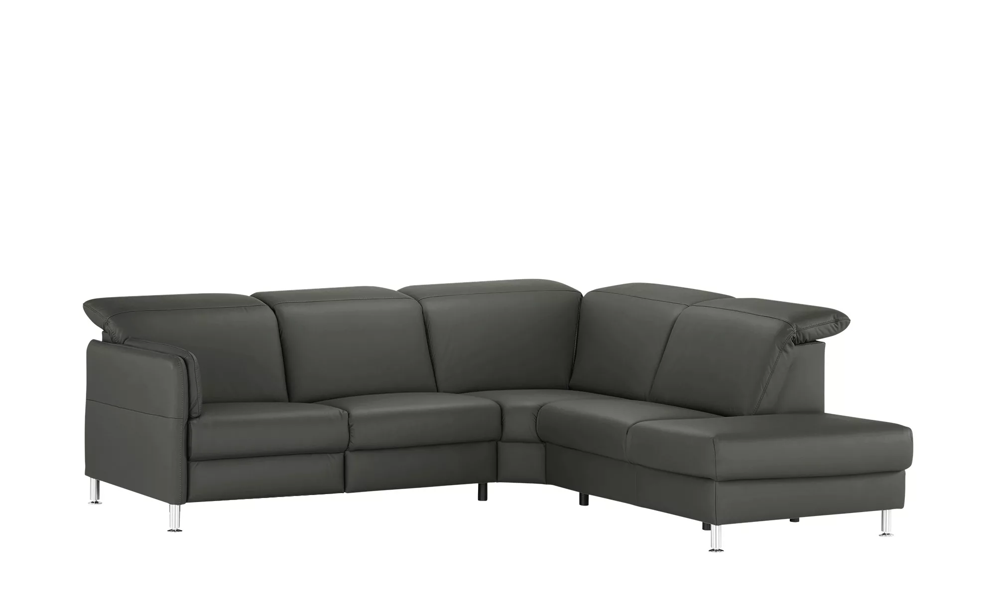 meinSofa Leder-Ecksofa  Leon ¦ grau ¦ Maße (cm): B: 259 H: 83 T: 236 Polste günstig online kaufen