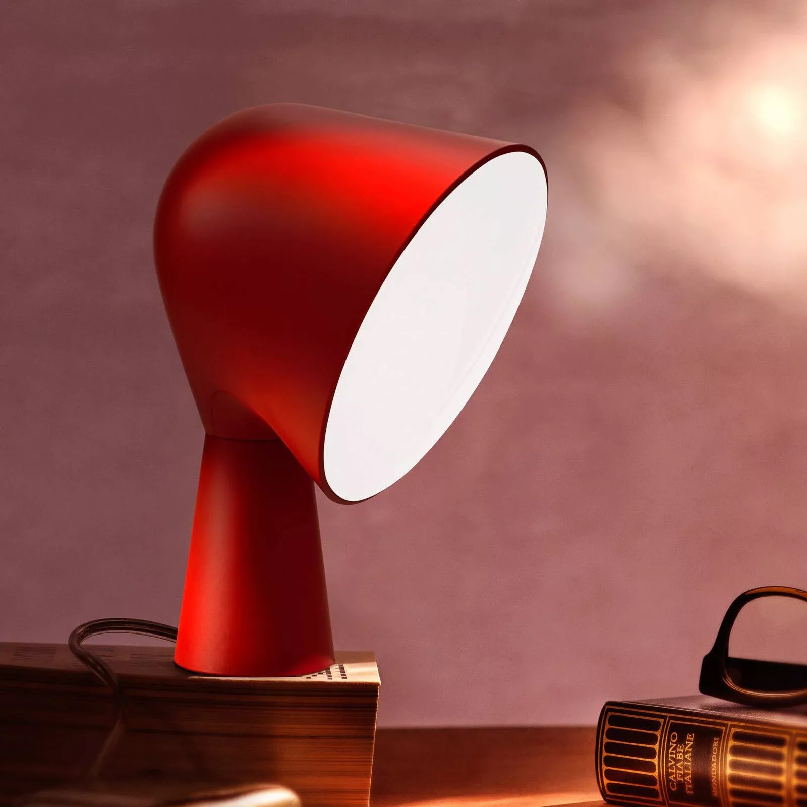 Foscarini Binic Designer-Tischleuchte, rot günstig online kaufen