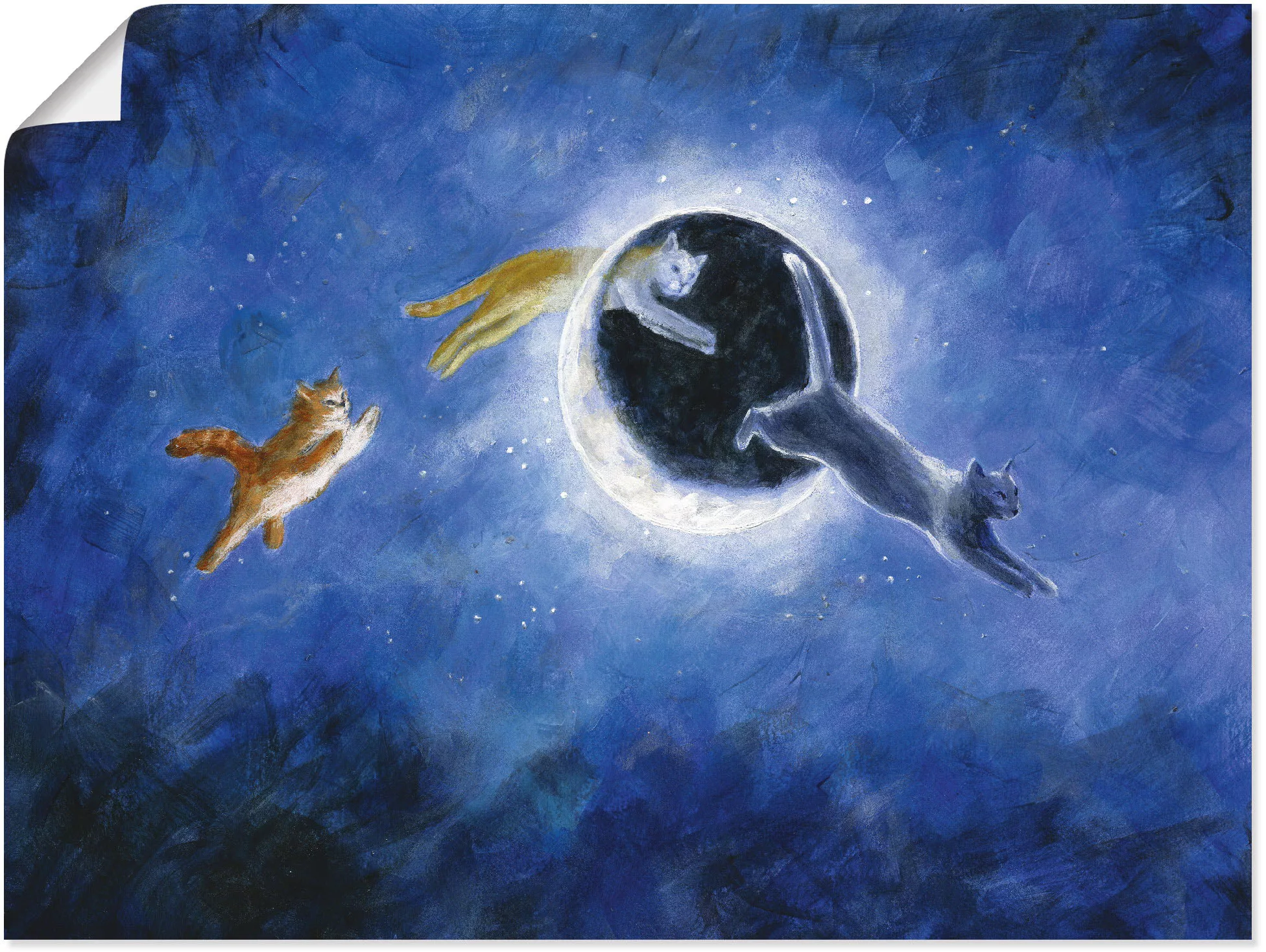 Artland Wandbild "In der Nacht sind alle Katzen grau", Haustiere, (1 St.) günstig online kaufen