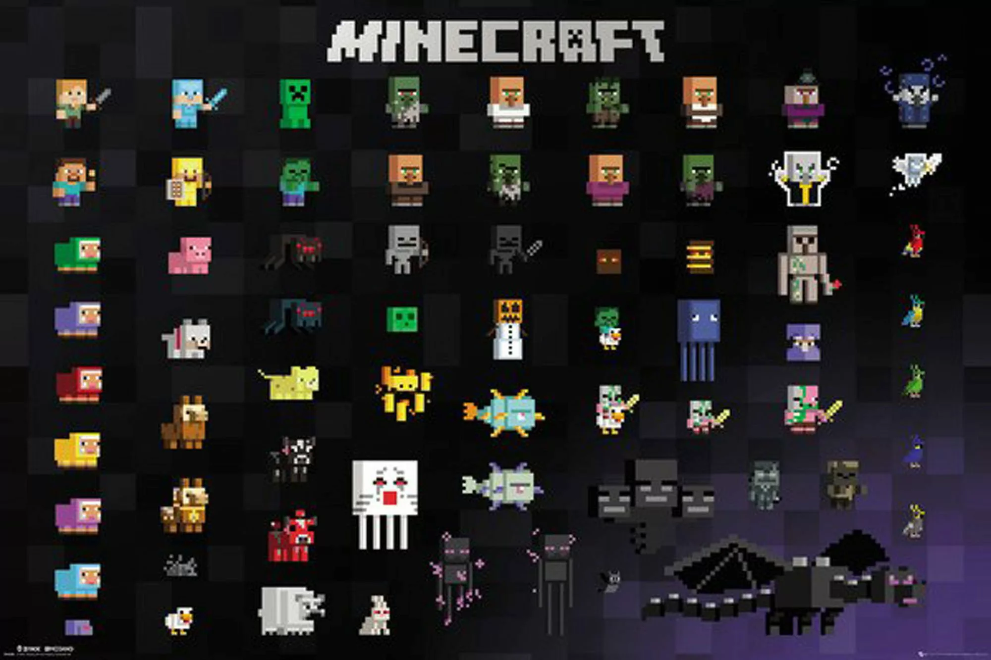 Poster Minecraft - Poster - Pixel günstig online kaufen