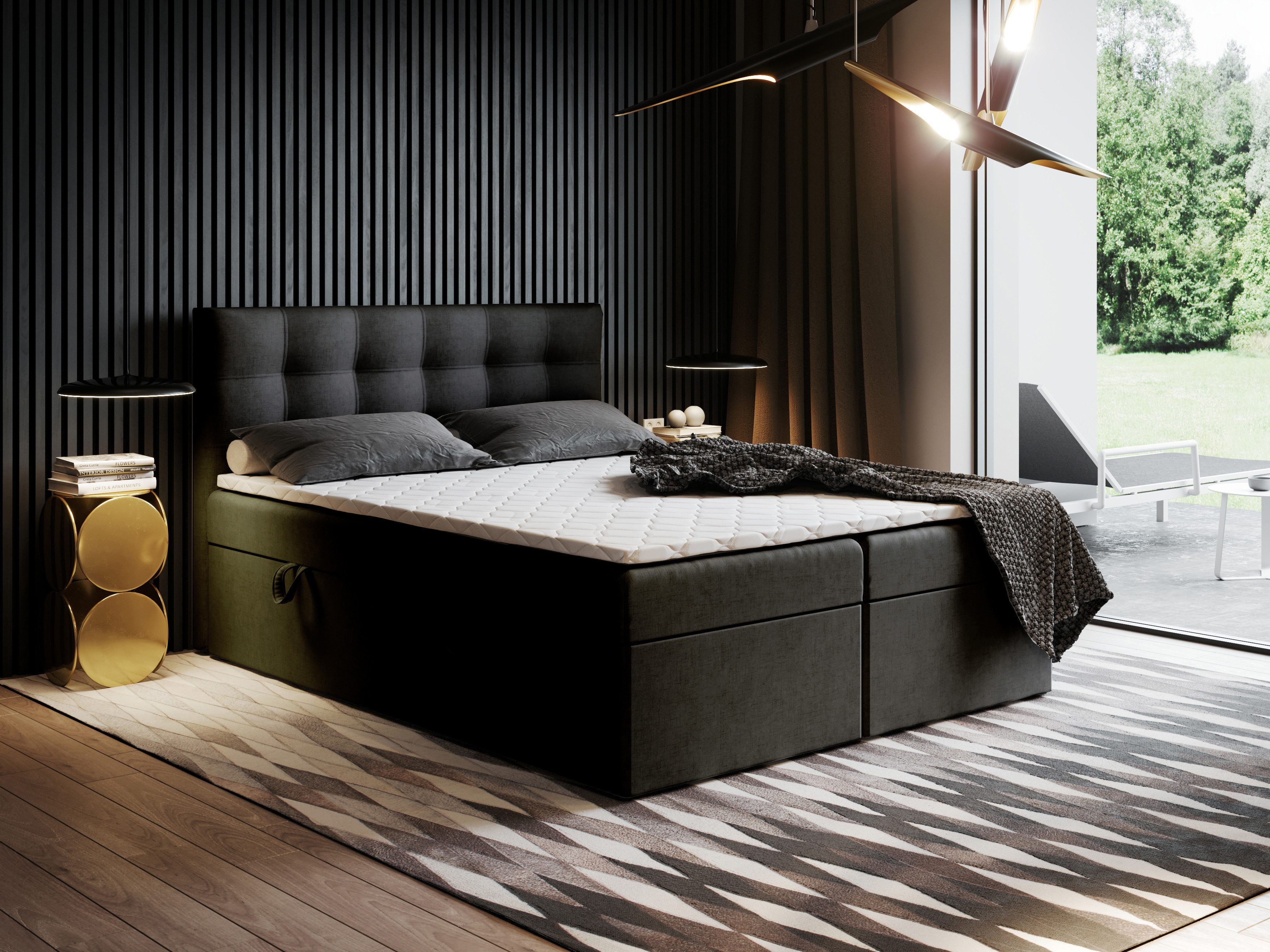 Godre Boxspringbett mit Bettkasten Ewora 200x200 günstig online kaufen