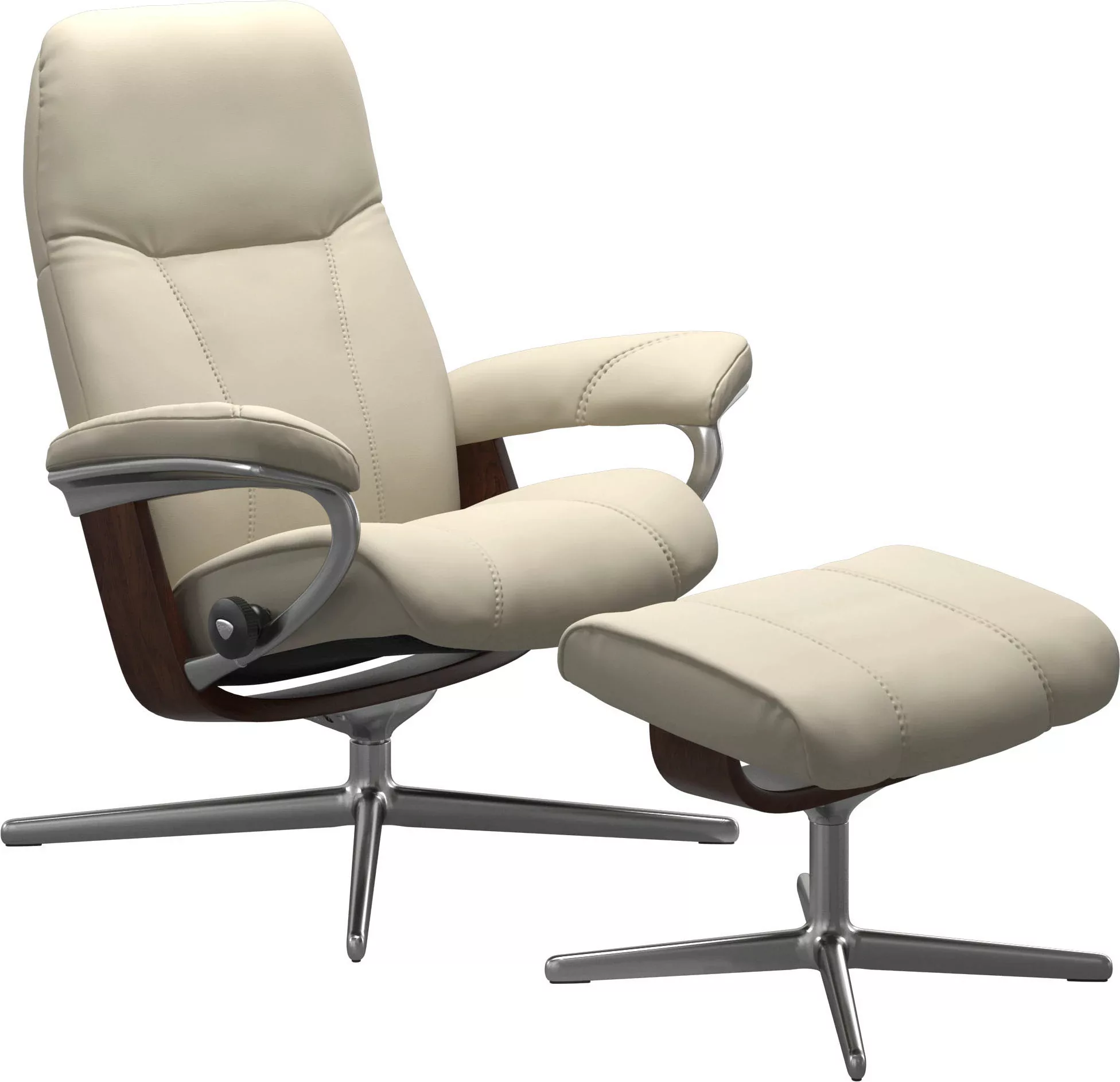 Stressless Fußhocker "Consul", mit Cross Base, Größe S, M & L, Holzakzent B günstig online kaufen