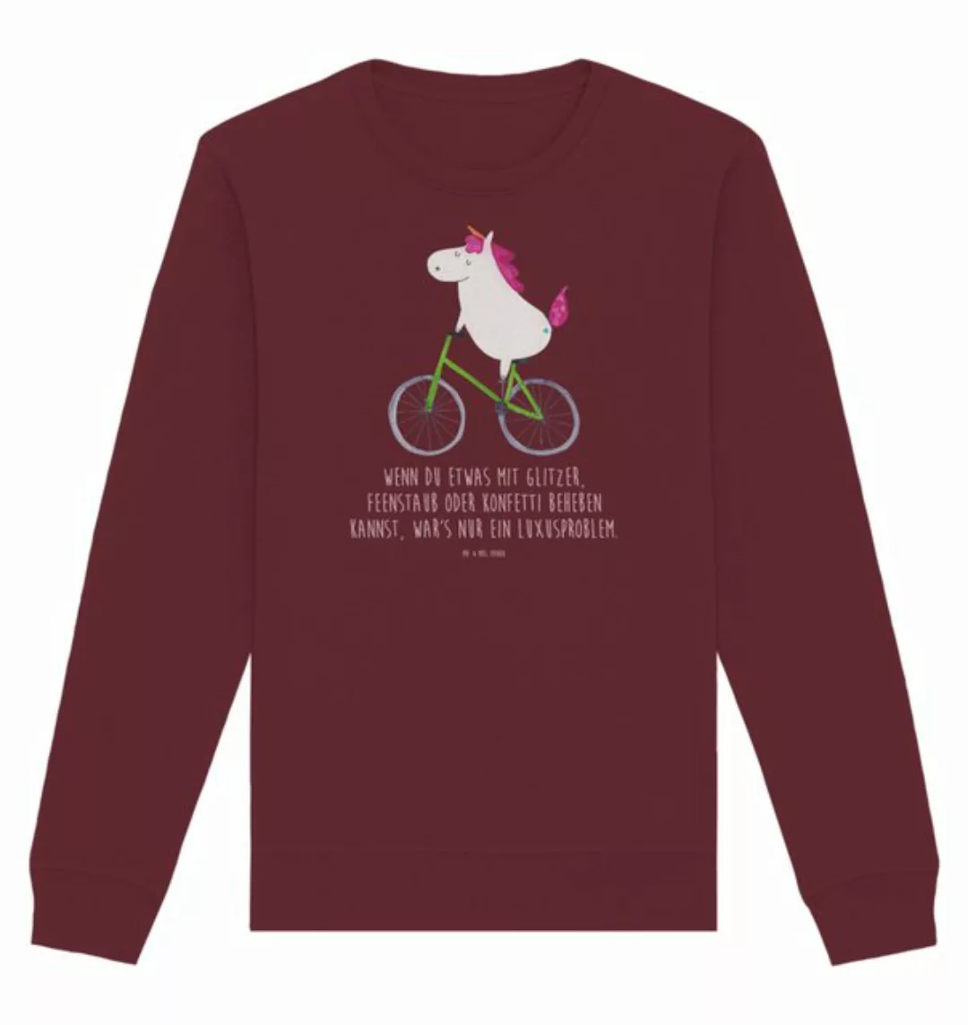 Mr. & Mrs. Panda Longpullover Größe XL Einhorn Radfahrer - Burgundy - Gesch günstig online kaufen