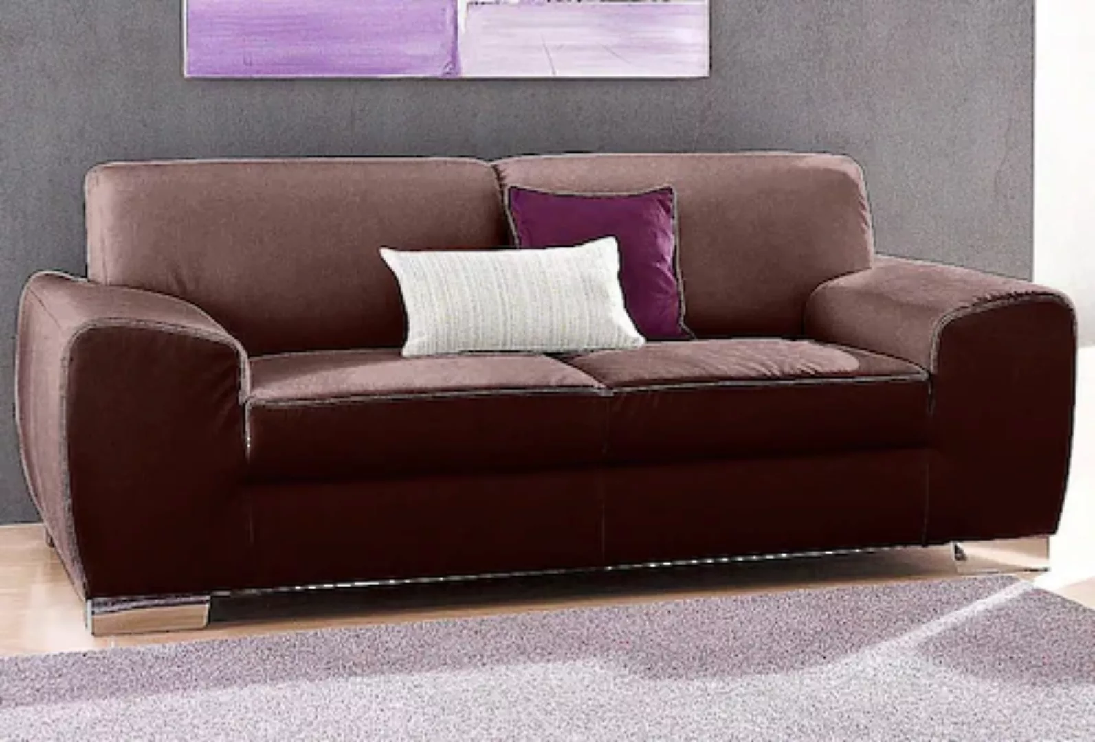 DOMO collection 2-Sitzer »Ricardo kubisch, modern und elegant, bequemes Sof günstig online kaufen