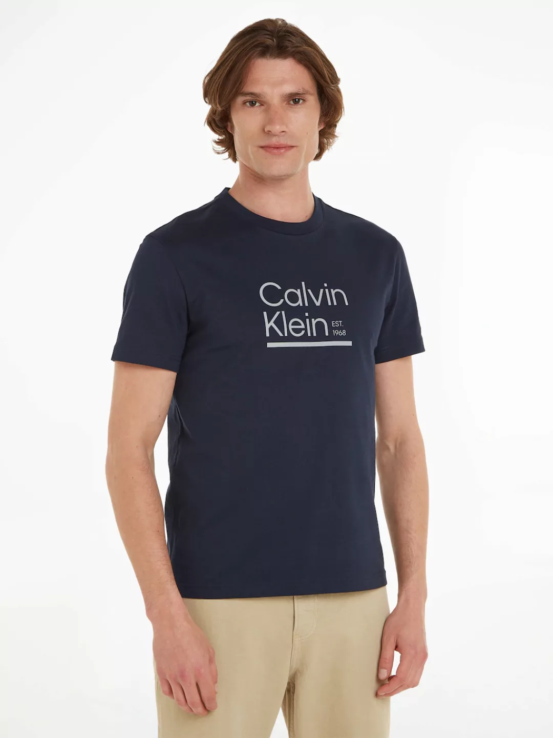 Calvin Klein T-Shirt CONTRAST LINE LOGO T-SHIRT mit CK-Logodruck günstig online kaufen