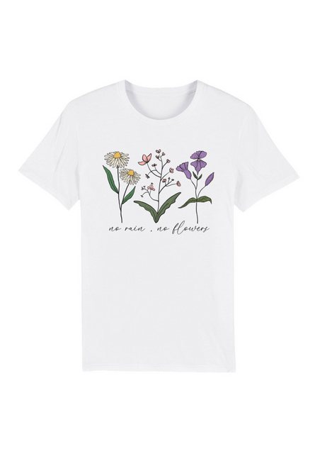 F4NT4STIC T-Shirt Blumen no rain no Blumens Premium Qualität günstig online kaufen