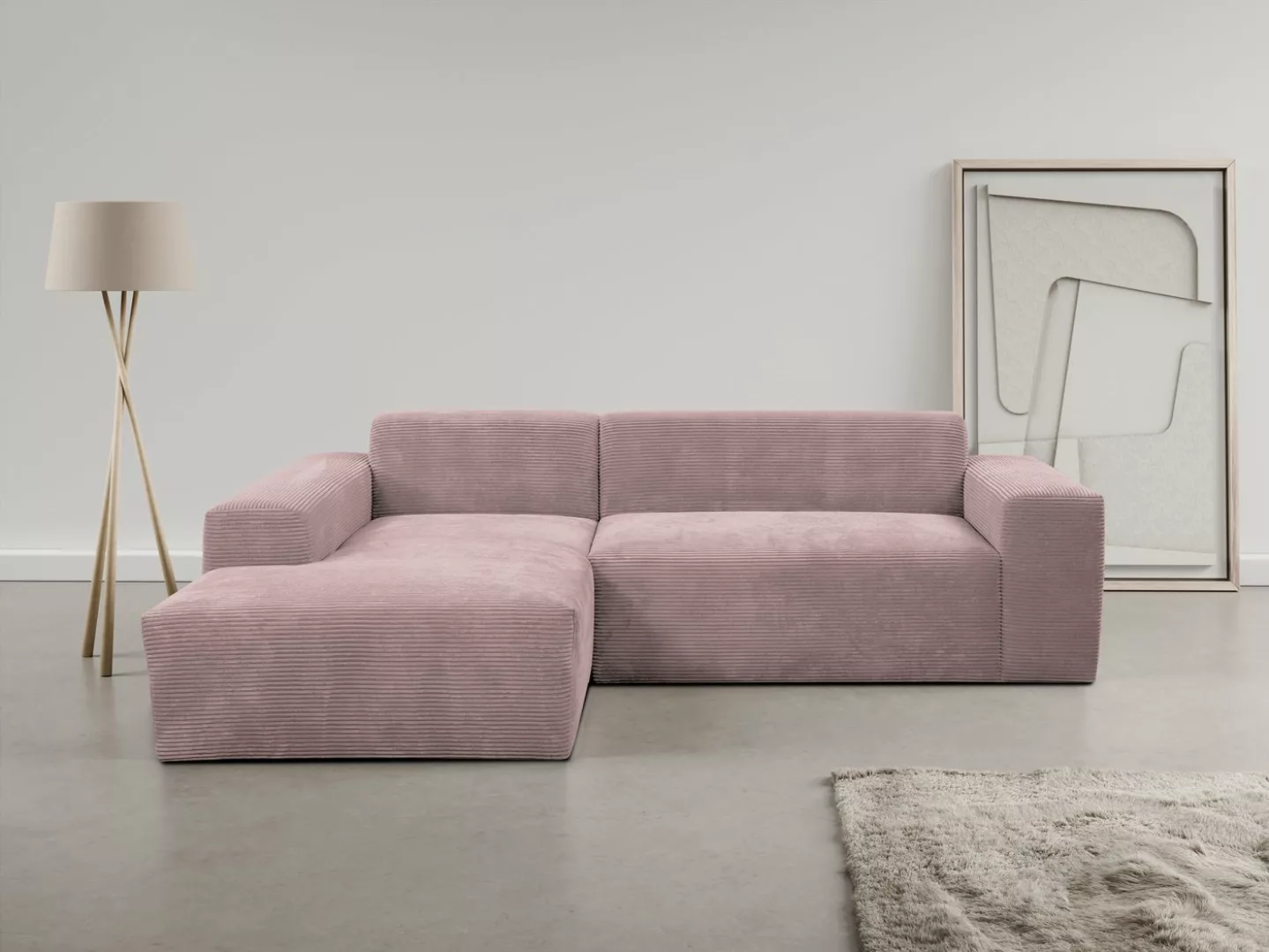 INOSIGN Ecksofa Zeus-L, Curvy Trend Ecksofa mit urbaner Optik günstig online kaufen