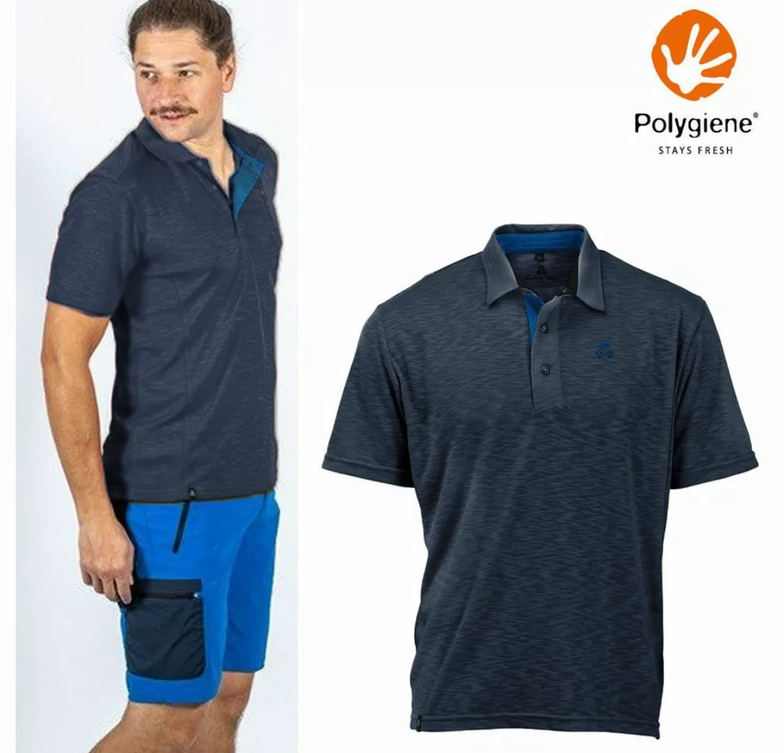 Maul T-Shirt Maul - Gaigerkopf - Herren Funktions Polo-Shirt - navy melange günstig online kaufen