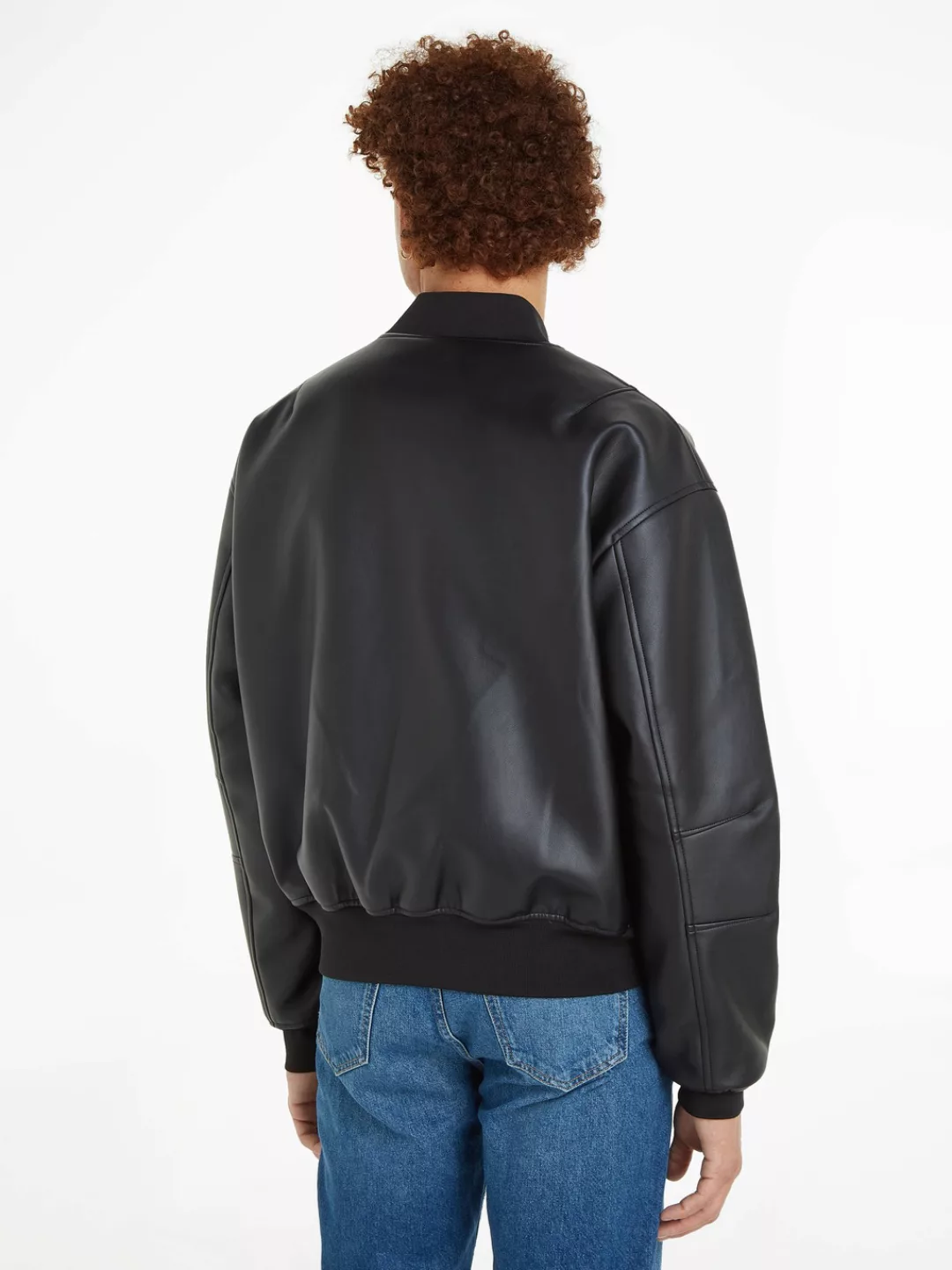 Calvin Klein Jeans Collegejacke FAUX LEATHER BOMBER in Lederoptik günstig online kaufen