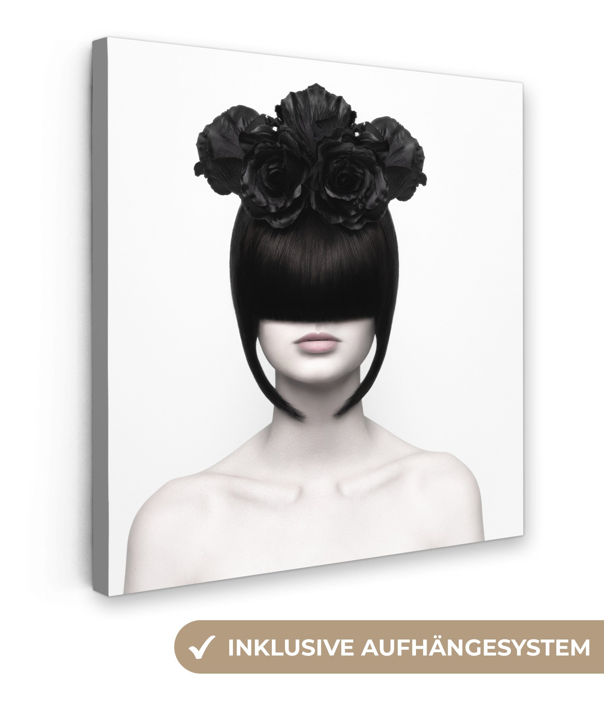 OneMillionCanvasses® Leinwandbild Porträt - Frau - günstig online kaufen