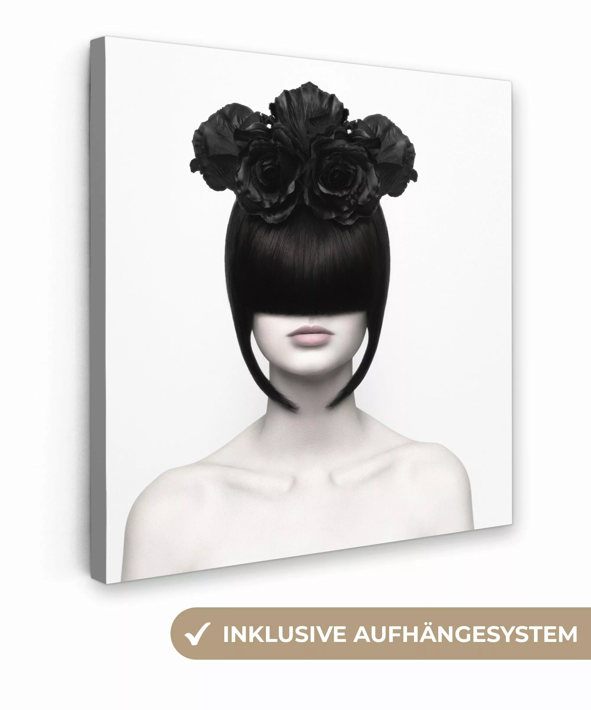 OneMillionCanvasses® Leinwandbild Porträt - Frau - günstig online kaufen
