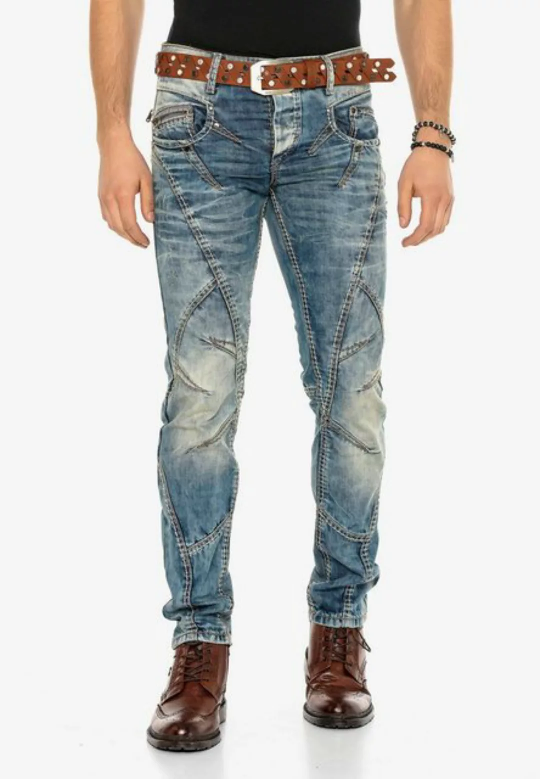 Cipo & Baxx Bequeme Jeans mit dicker naht günstig online kaufen