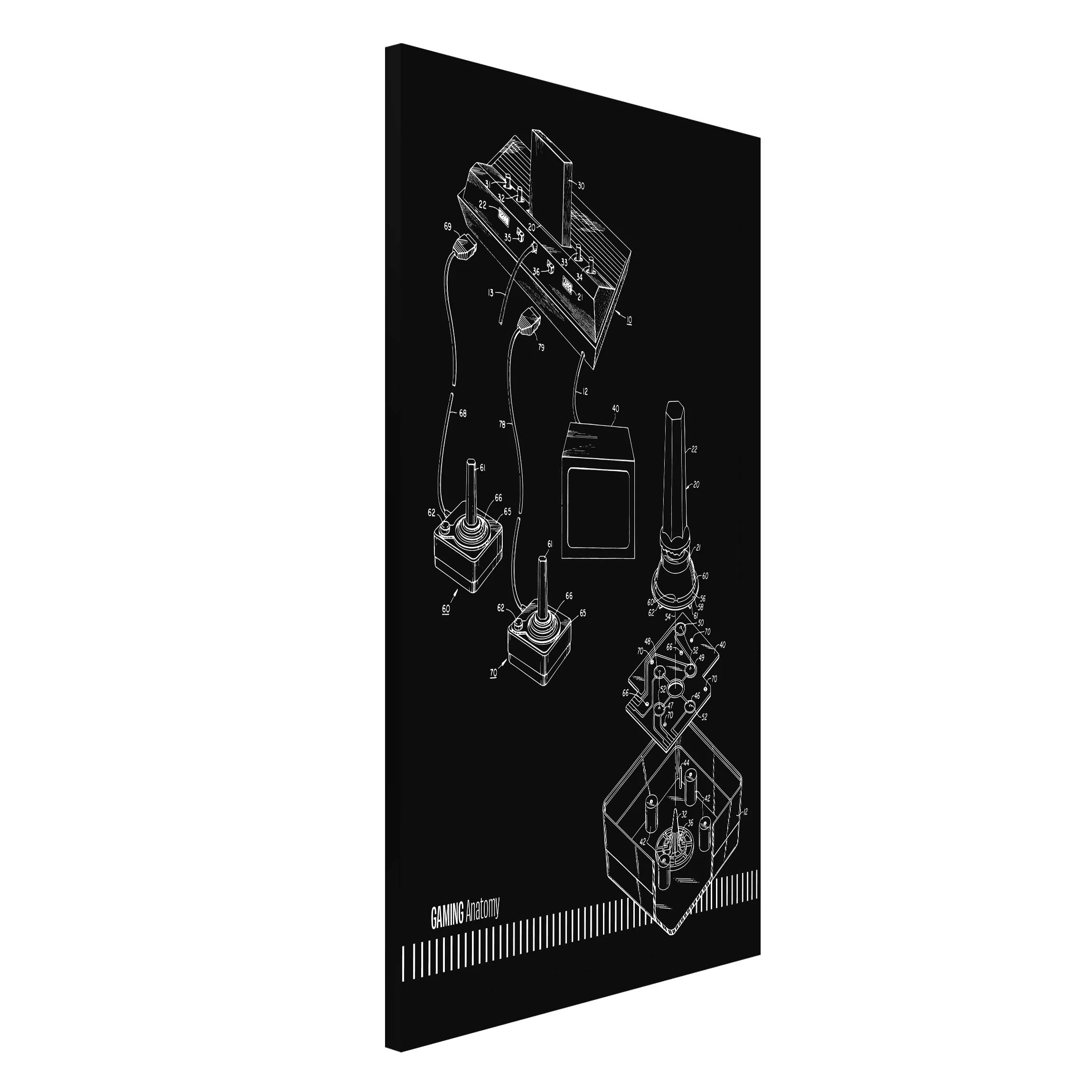 Magnettafel Gaming Anatomy In Black günstig online kaufen