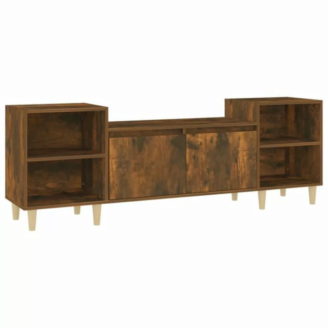 furnicato TV-Schrank Räuchereiche 160x35x55 cm Holzwerkstoff günstig online kaufen