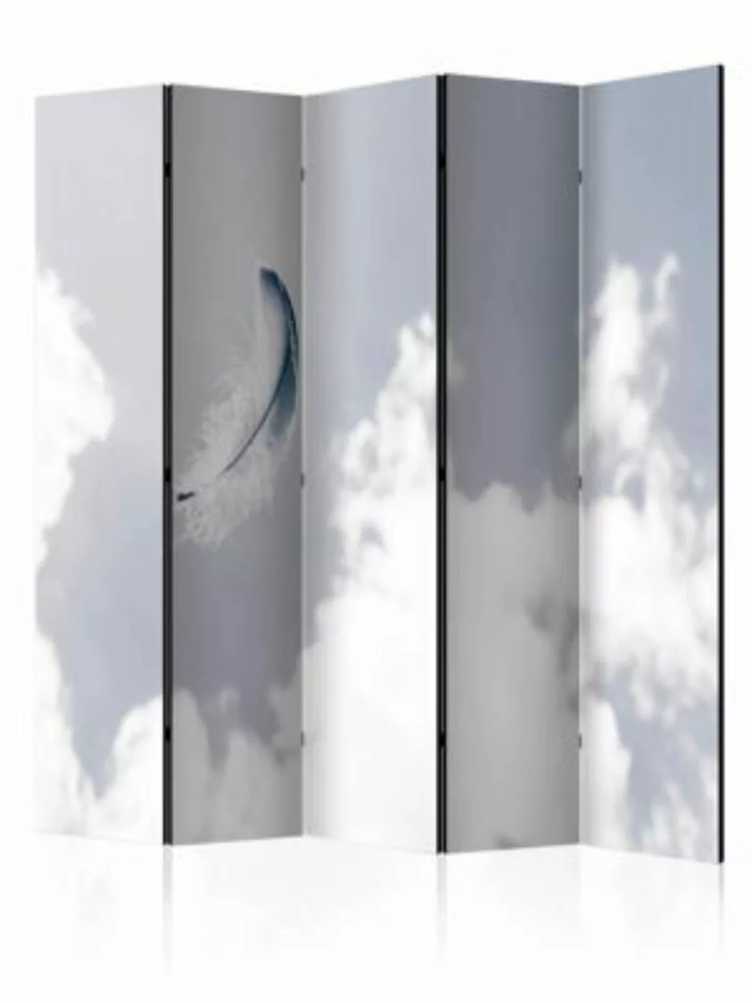 artgeist Paravent Angelic Feather II [Room Dividers] blau-kombi Gr. 225 x 1 günstig online kaufen
