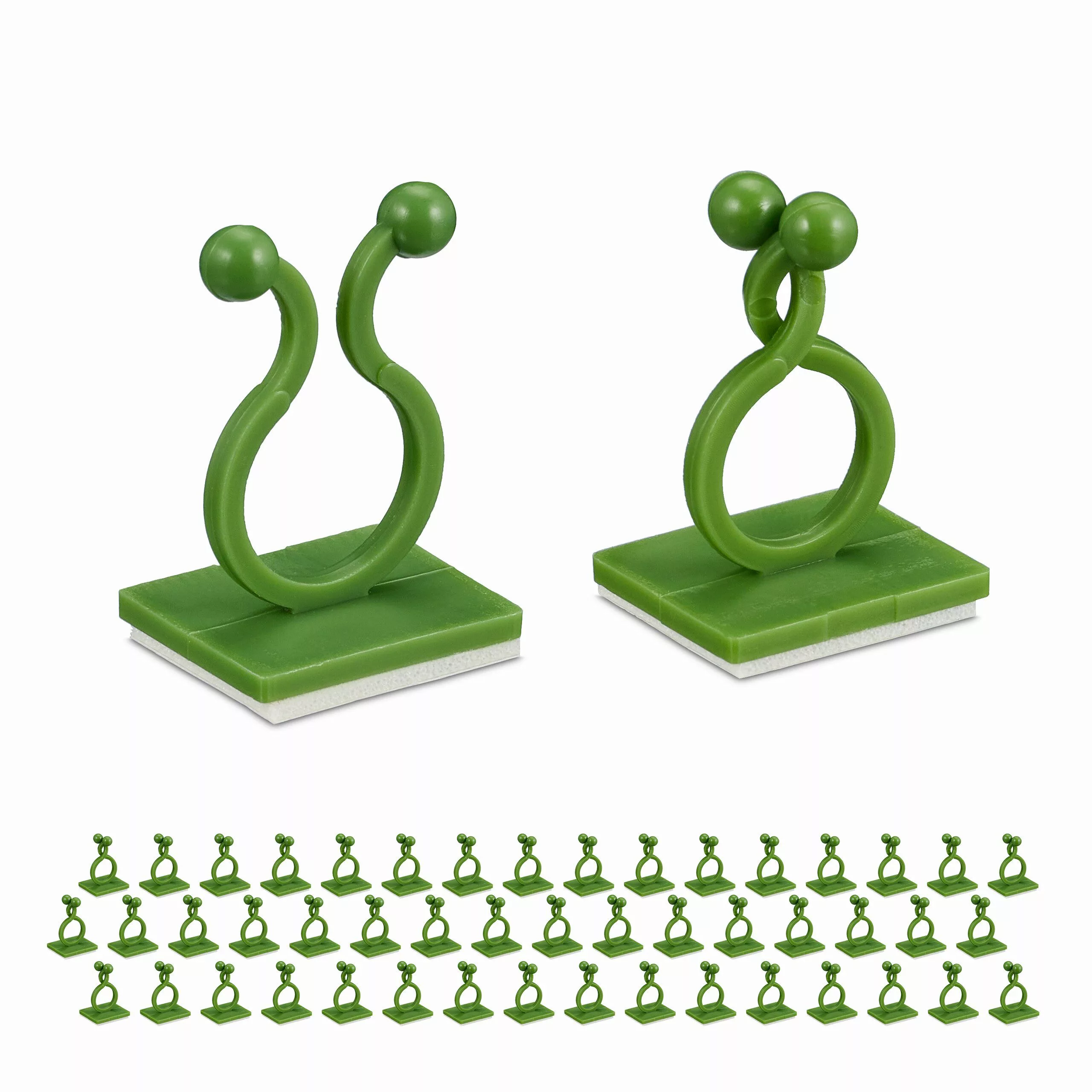 relaxdays Gartenpflege-Set Pflanzenclips selbstklebend im 240er günstig online kaufen
