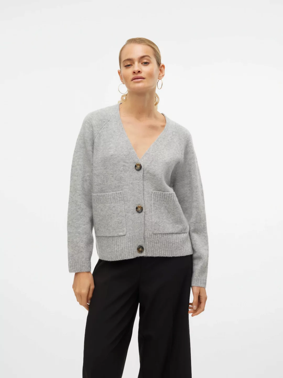 Vero Moda Strickjacke VMBoom (1-tlg) Plain/ohne Details günstig online kaufen