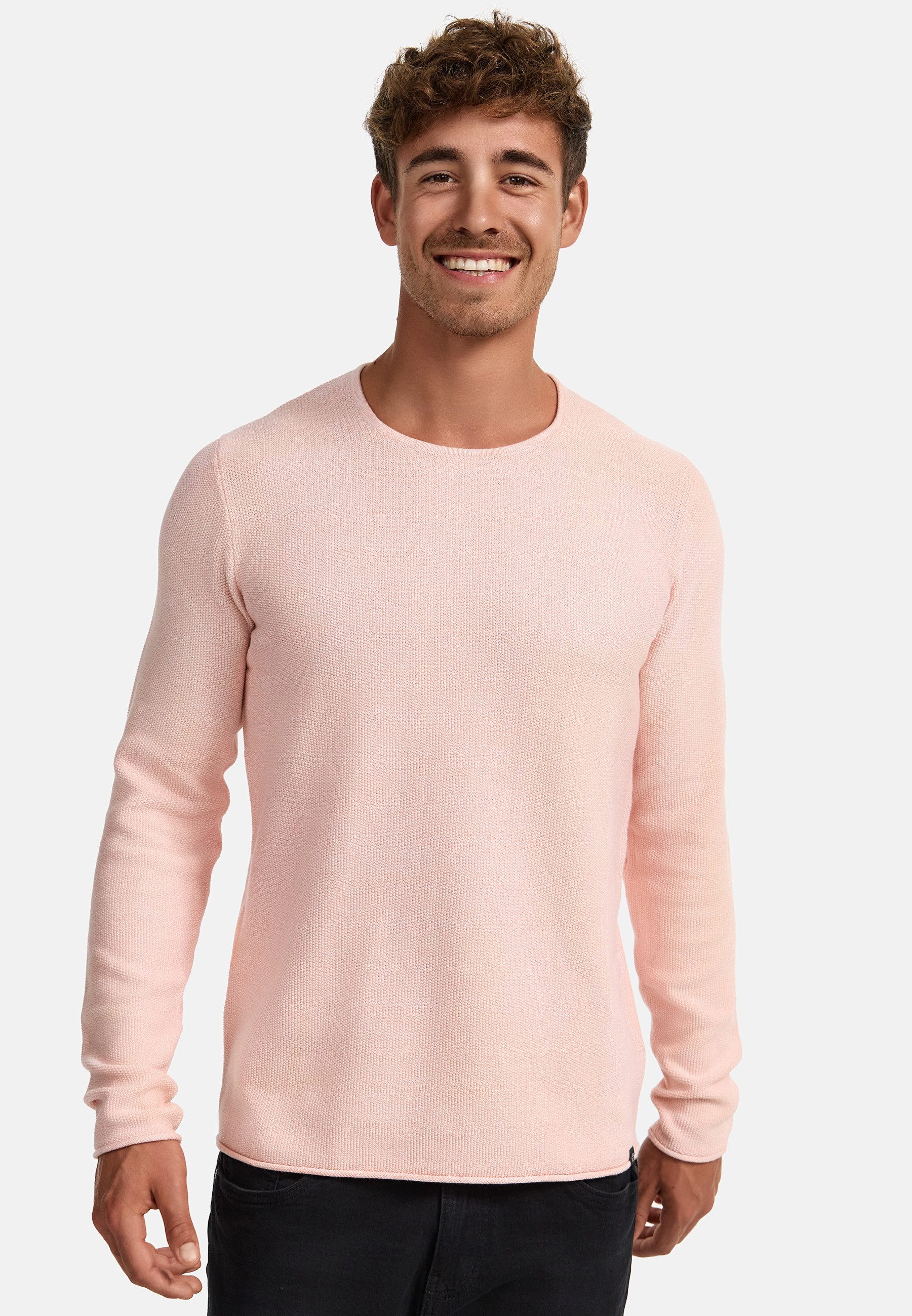 Indicode Strickpullover Loakim aus elastischer Baumwoll-Qualität, günstig online kaufen