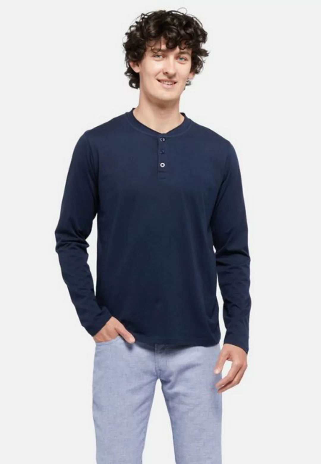 Lawrence Grey Langarmshirt Henley-shirt Langarm günstig online kaufen