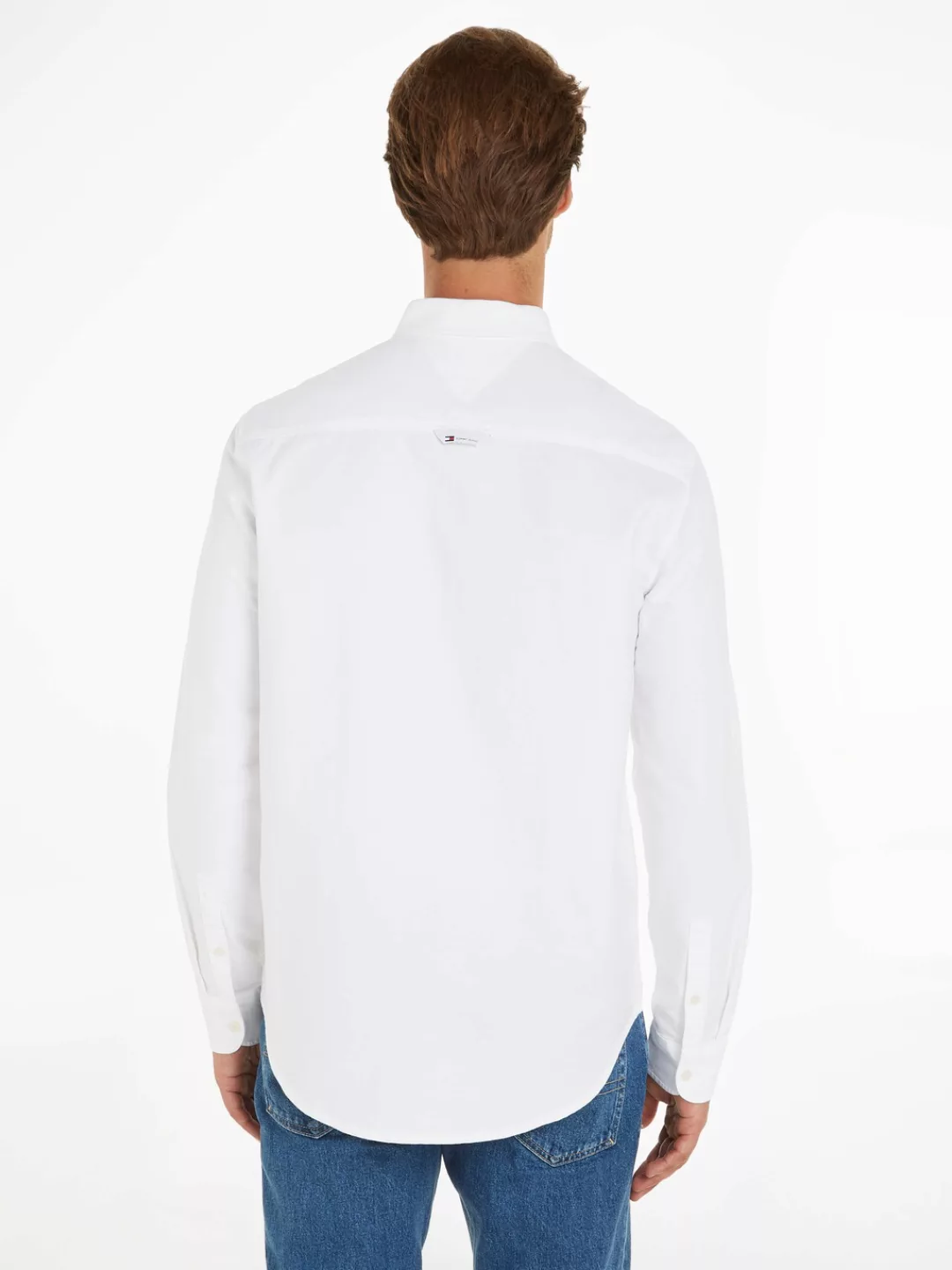 Tommy Jeans Langarmhemd TJM REG OXFORD SHIRT mit Button-down-Kragen günstig online kaufen