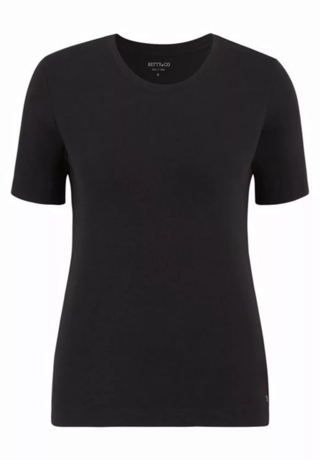 Betty&Co Kurzarmshirt "Betty & Co Basic Shirt mit Rundhalsausschnitt", Form günstig online kaufen