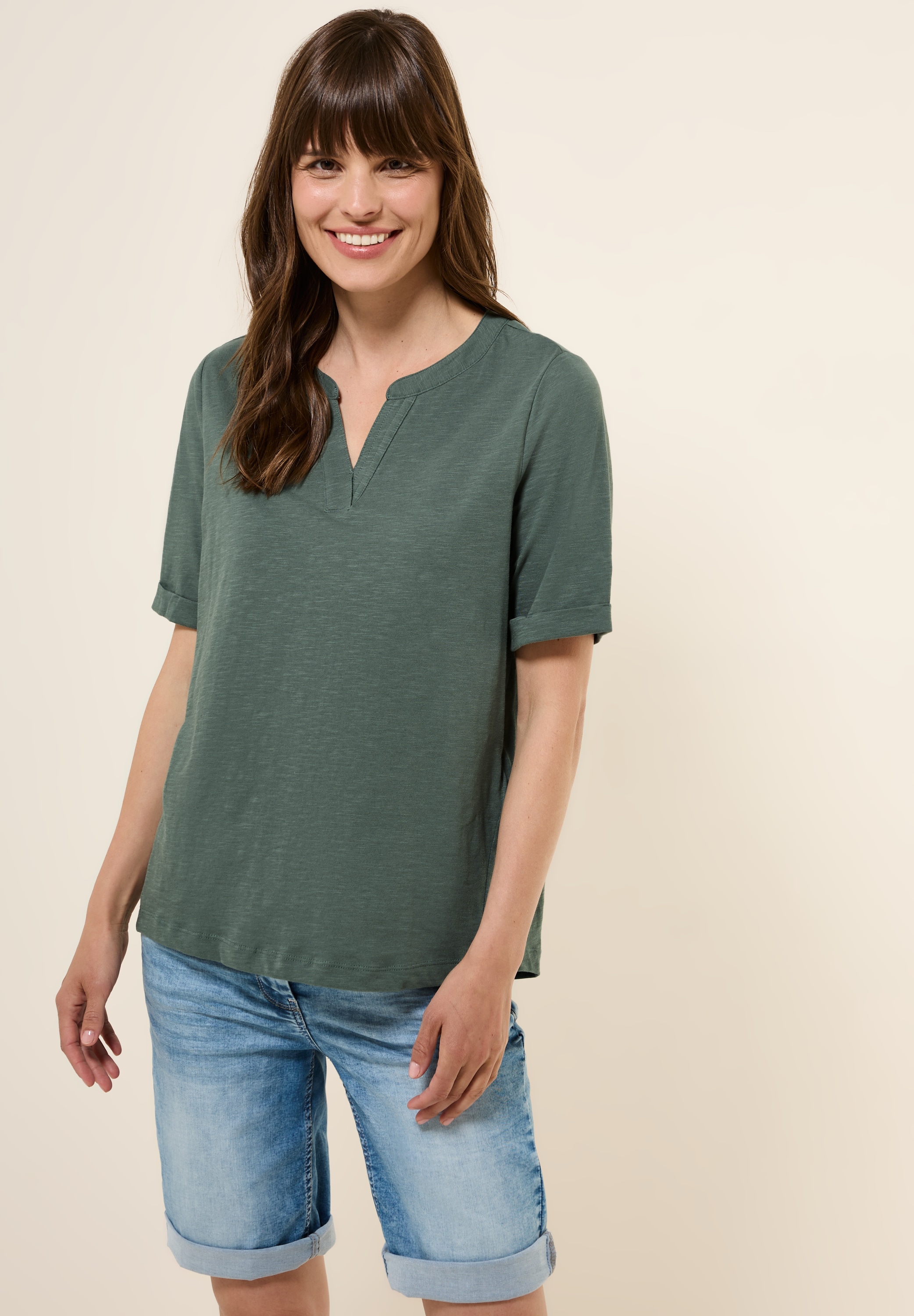Cecil T-Shirt, aus reiner Baumwolle günstig online kaufen