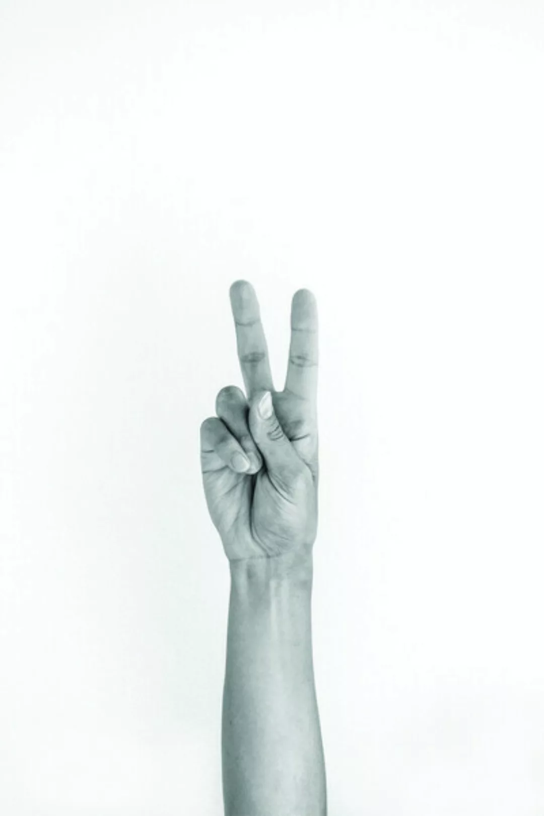 Poster / Leinwandbild - Hands 5 - Vegan - Peace günstig online kaufen