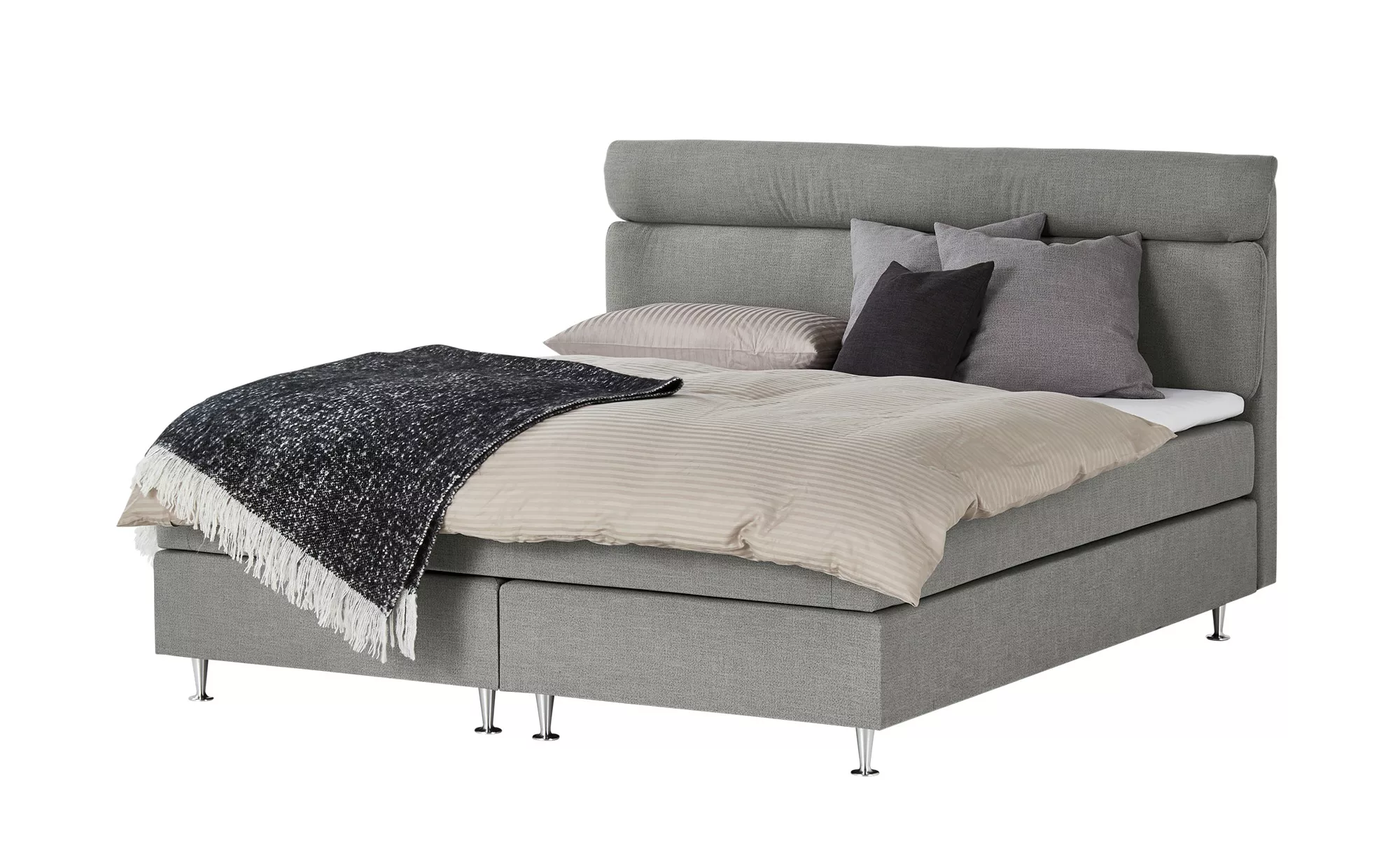 Boxspringbett  Fero ¦ grau ¦ Maße (cm): B: 191 H: 115 Betten > Boxspringbet günstig online kaufen