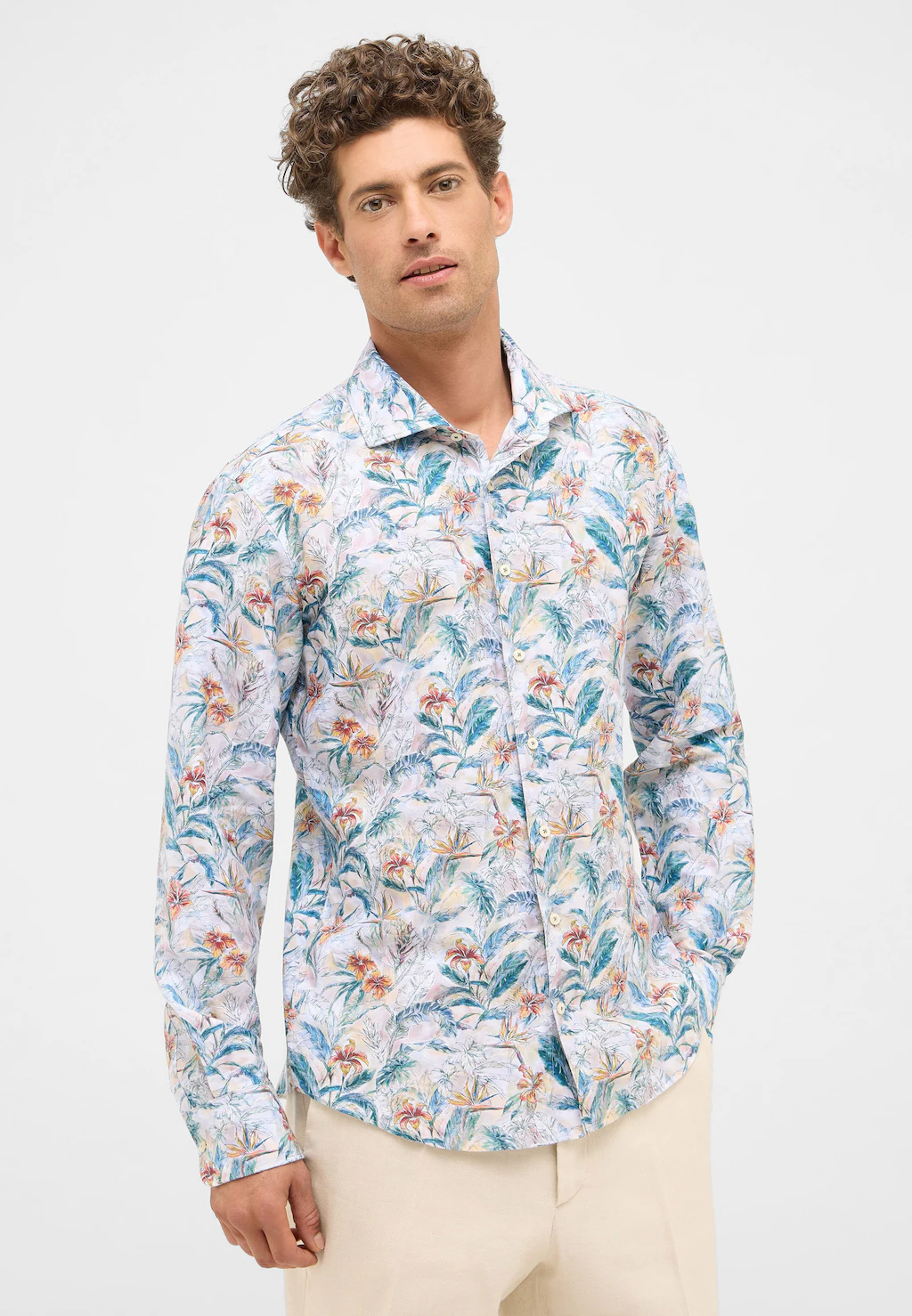 Eterna Langarmhemd "SLIM FIT", EASY IRON (bügelleicht) günstig online kaufen